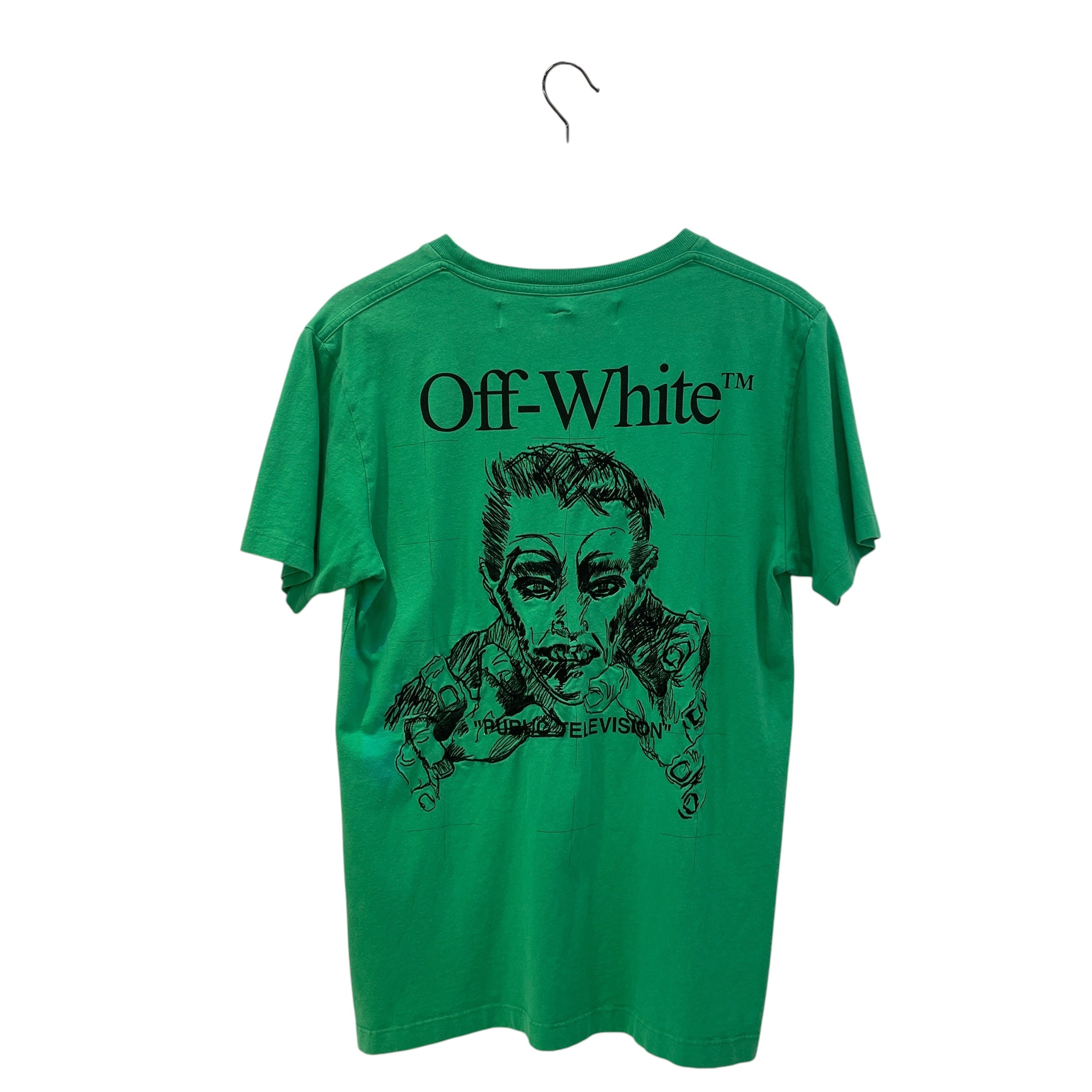 OFF-WHITE/T-Shirt/S/Cotton/GRN/public television onair zombie view 2