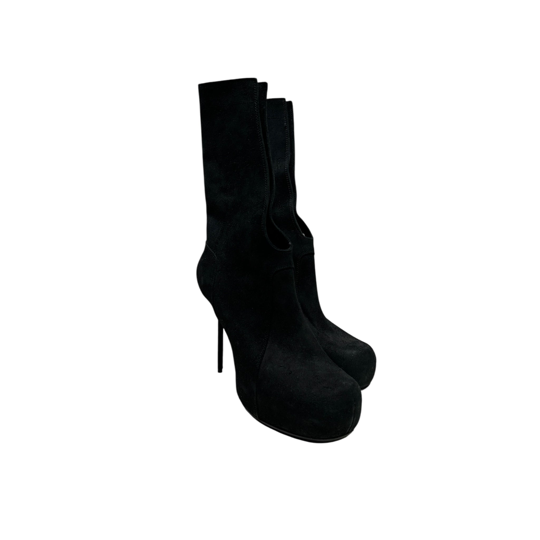 Rick Owens/Heels/EU 40/Leather/BLK/OPEN FACE HEEL view 1