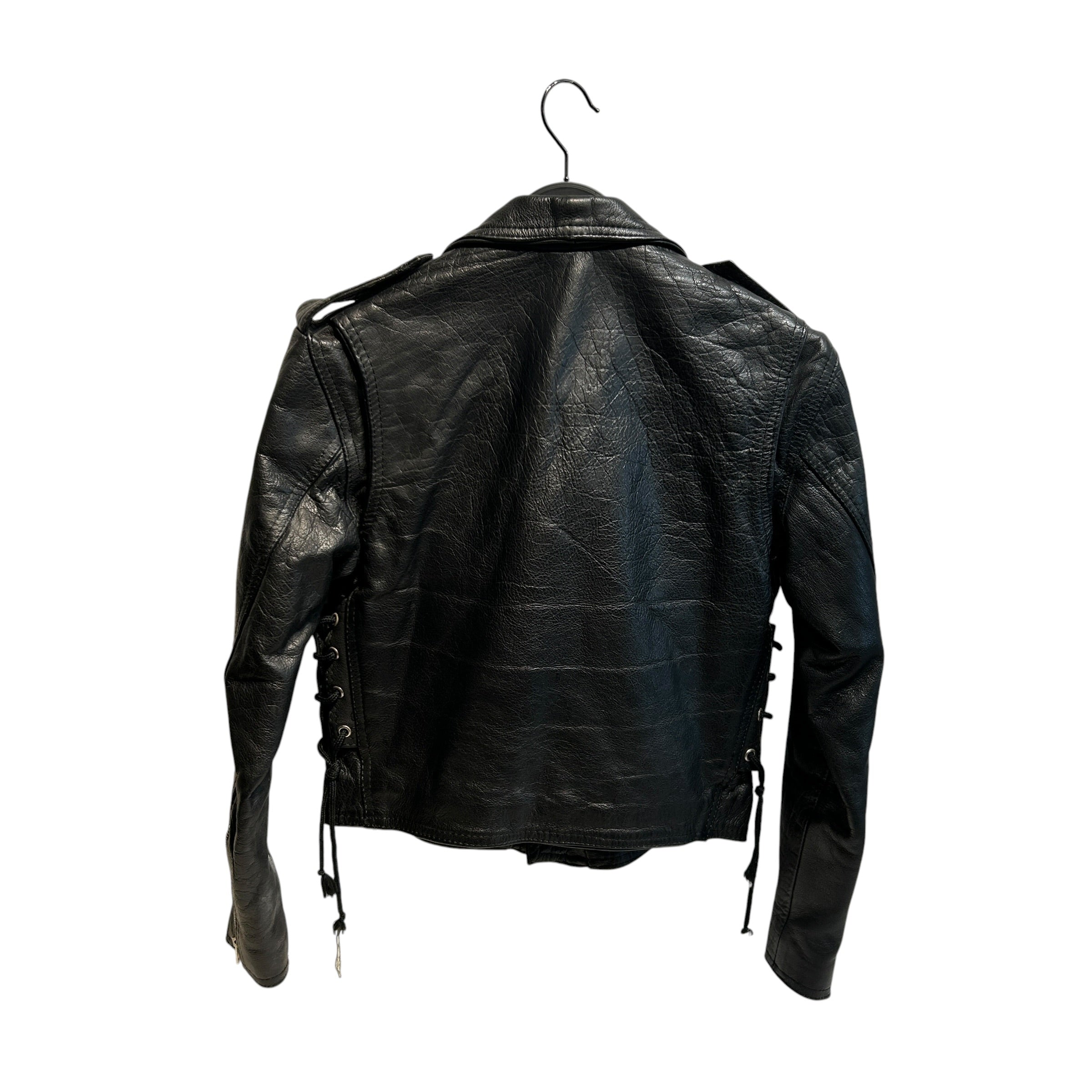 Lucky Place Los Angeles/Leather Jkt/L/Leather/BLK/Lace Up Sides, Moto view 2