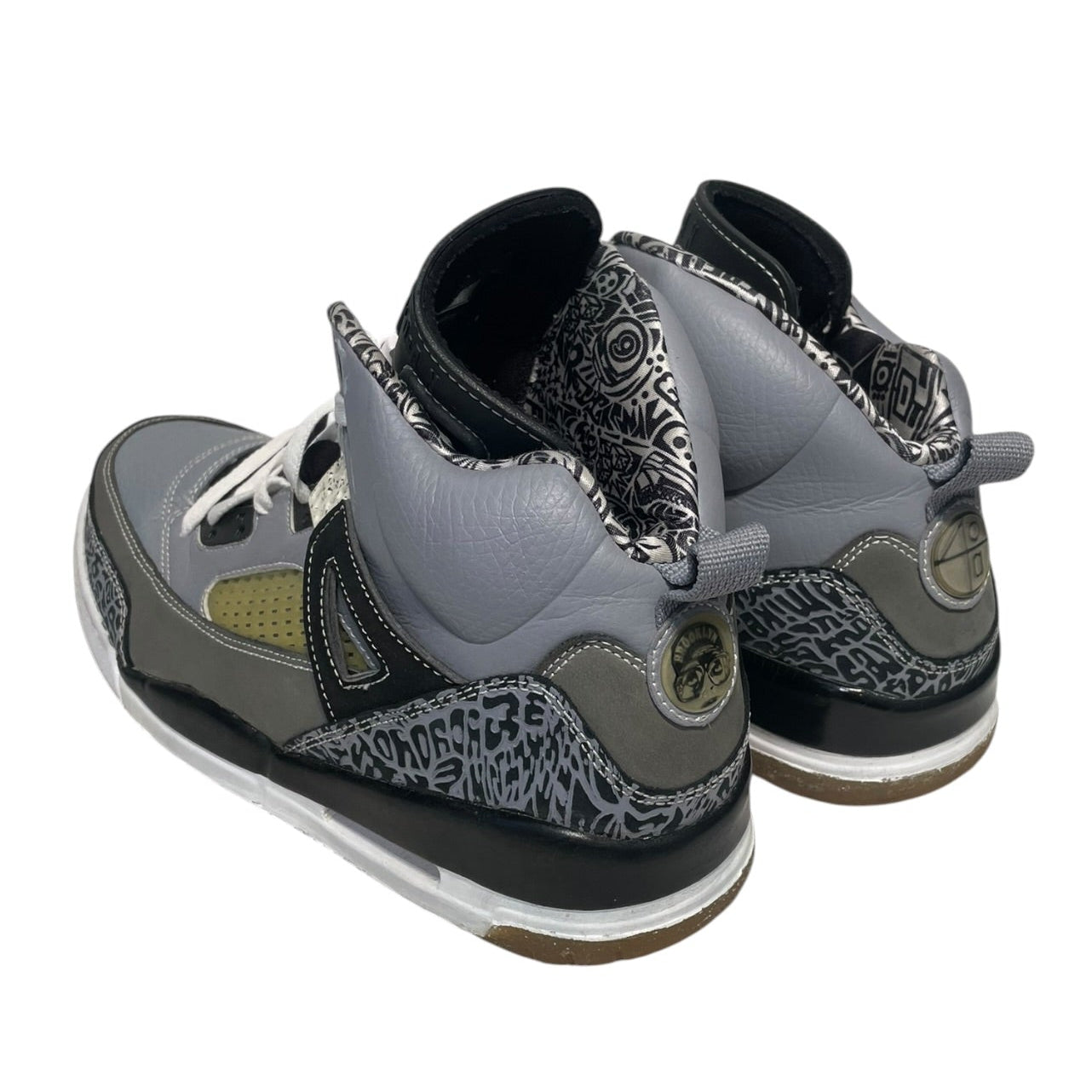 NIKE/JORDAN SPIZIKE/Hi-Sneakers/US 10.5/Leather/GRY/315371-091 view 2