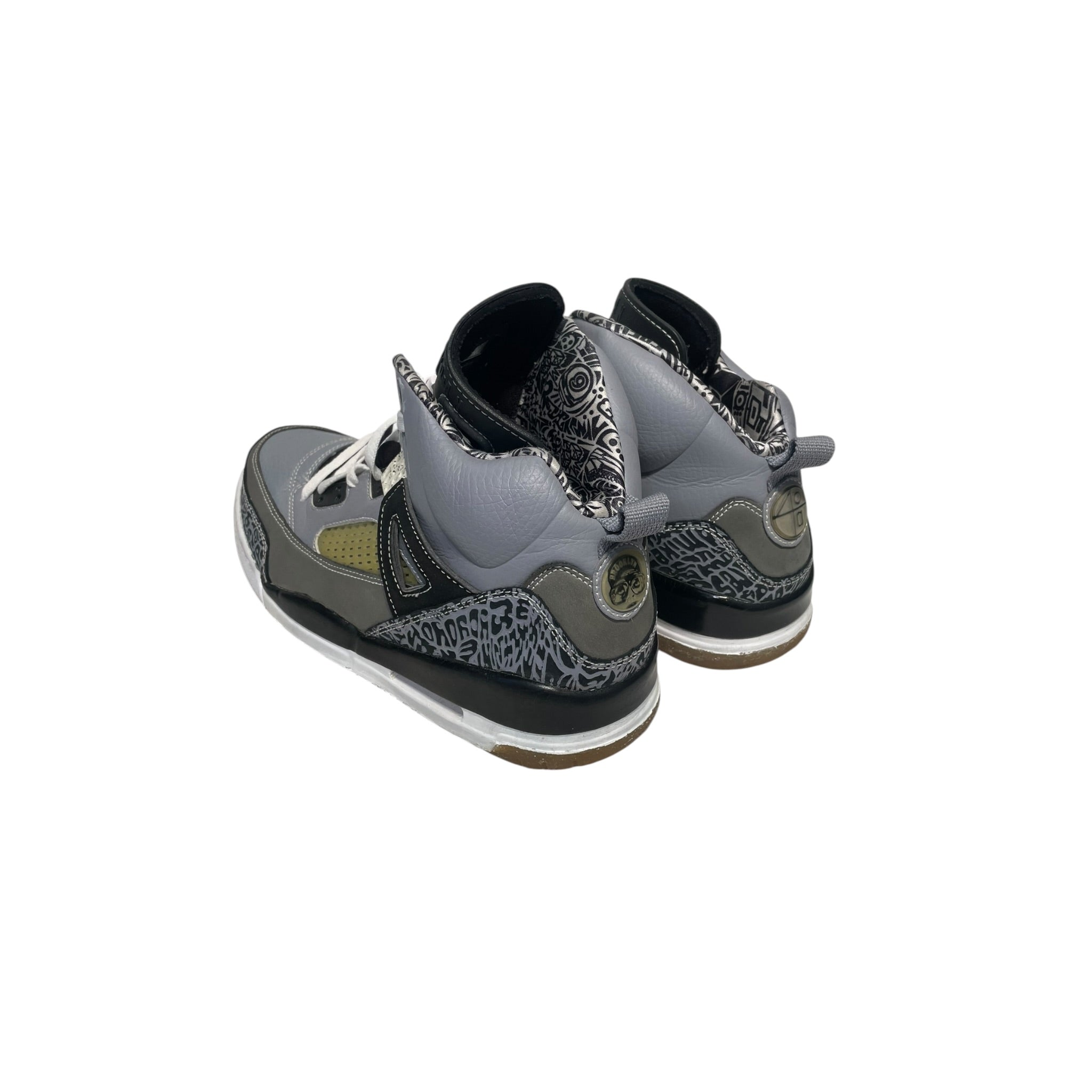 NIKE/JORDAN SPIZIKE/Hi-Sneakers/US 10.5/Leather/GRY/315371-091 view 2