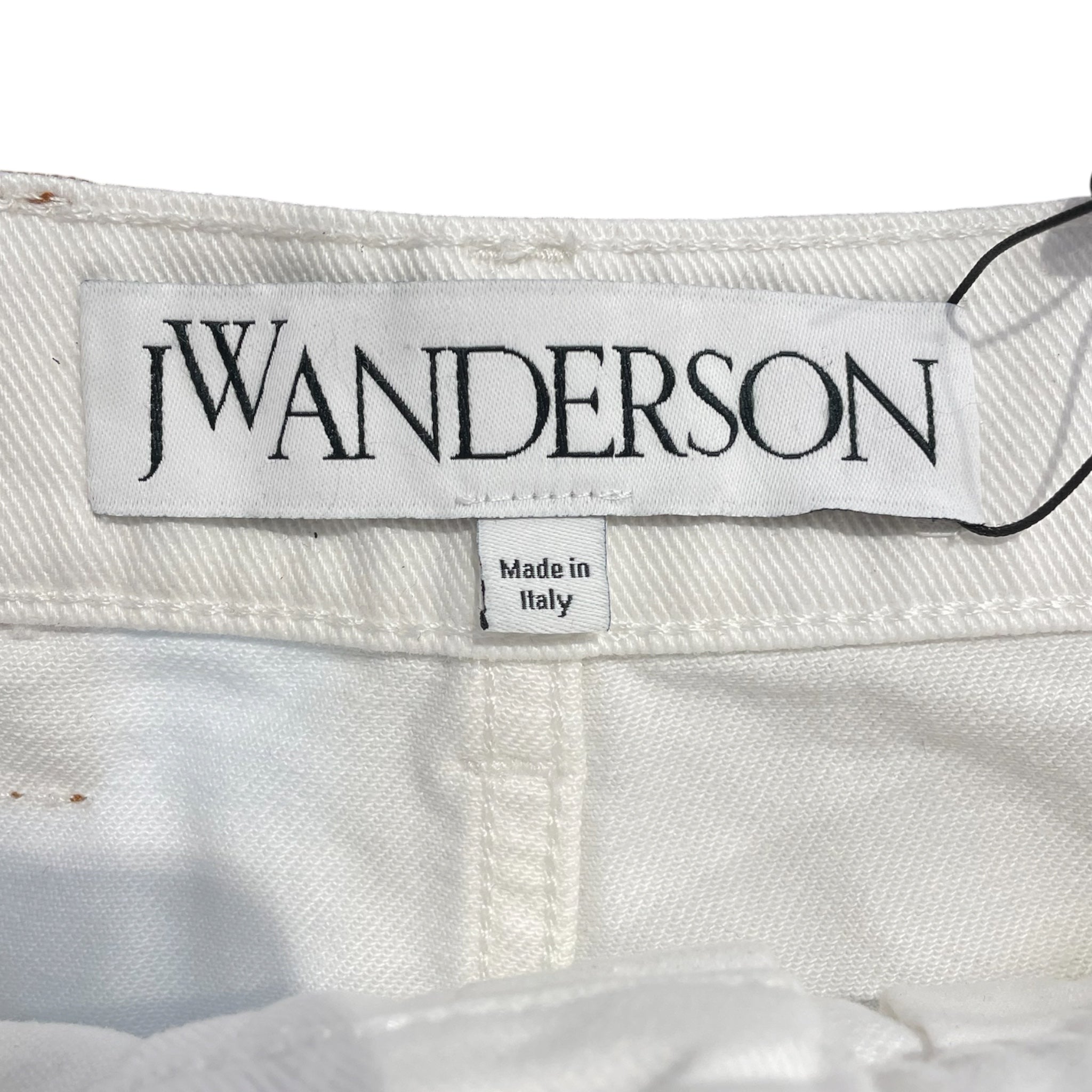 JW ANDERSON(J.W.ANDERSON)/Skirt/2/Cotton/WHT/rhinestone skirt view 3