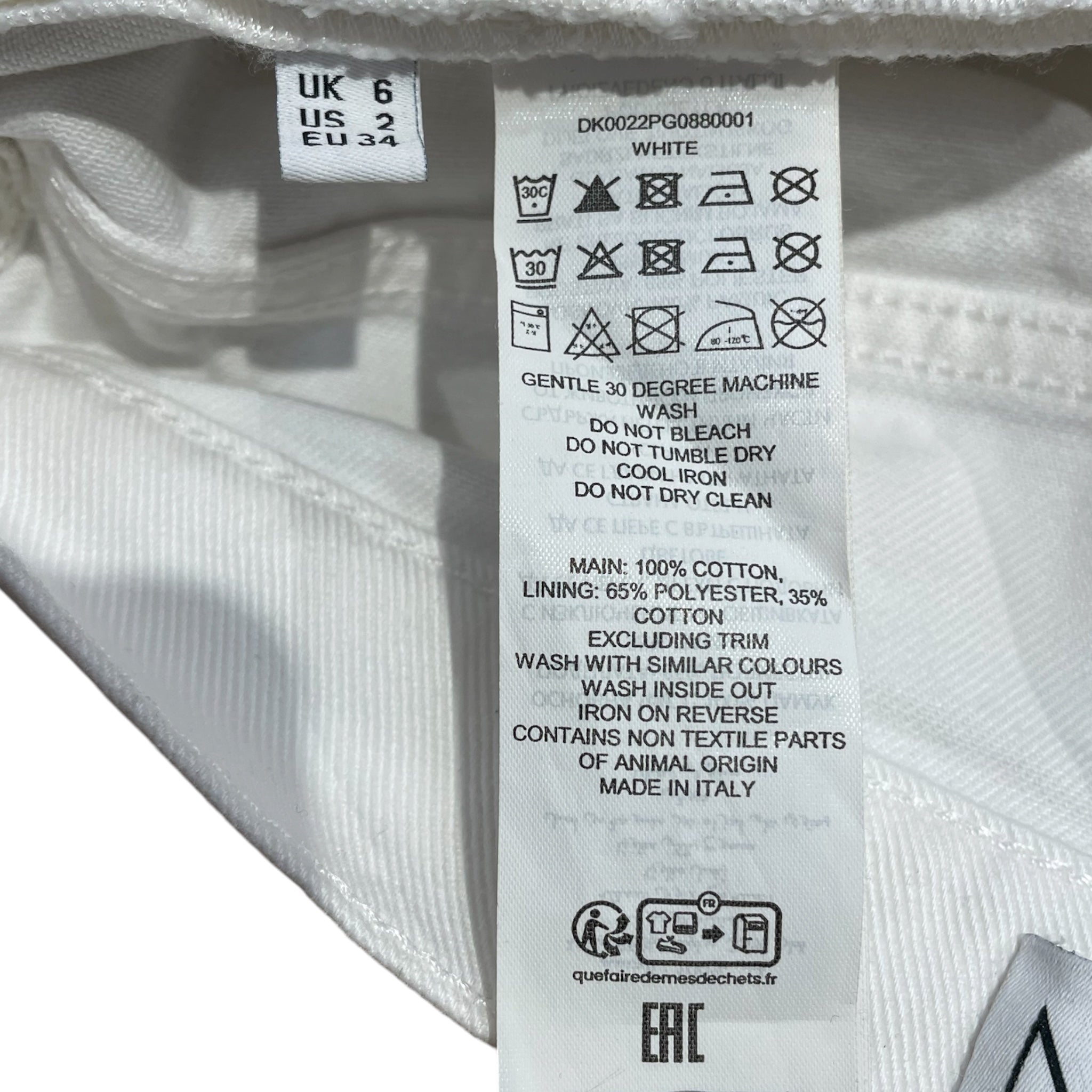 JW ANDERSON(J.W.ANDERSON)/Skirt/2/Cotton/WHT/rhinestone skirt view 4