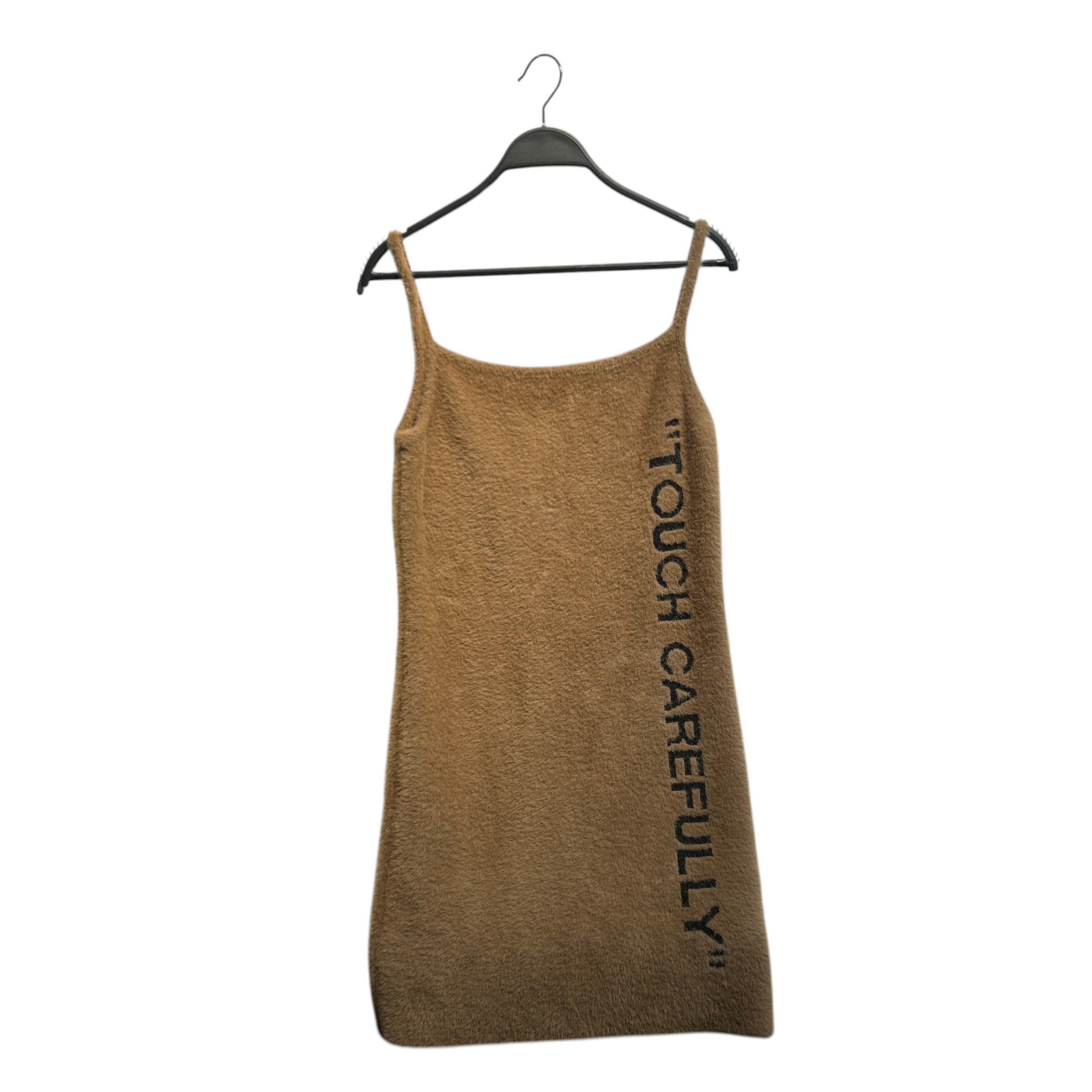 OFF-WHITE/Camisole Dress/44/Polyester/BEG/TOUCH CAREFULLY view 1