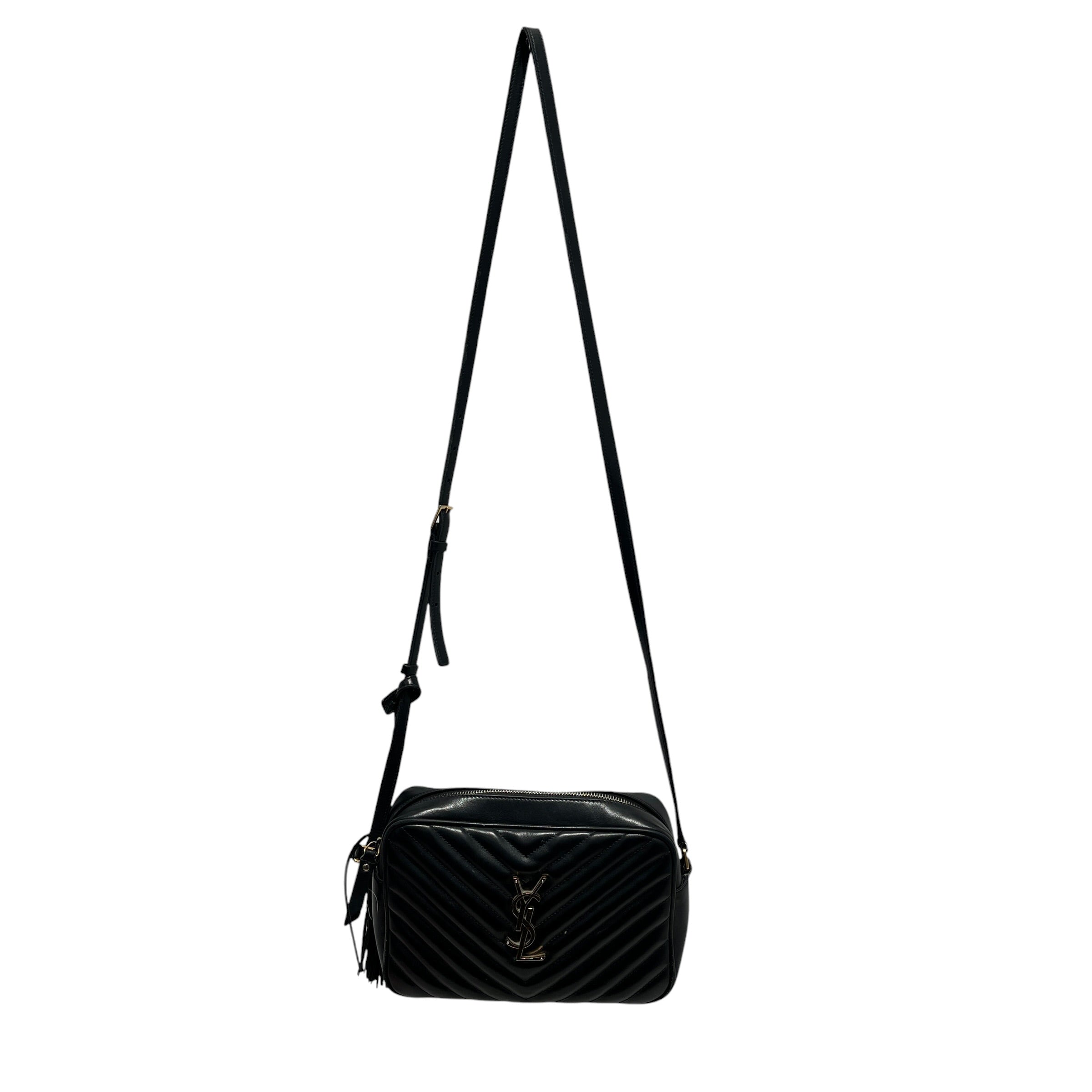 YVES SAINT LAURENT/Bag/Leather/BLK/LEATHER QUILTED LOU CAMERA BAG view 1