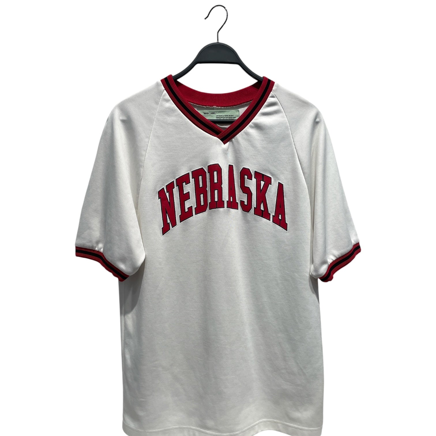OFF-WHITE/T-Shirt/M/Nylon/WHT/NEBRASKA view 1