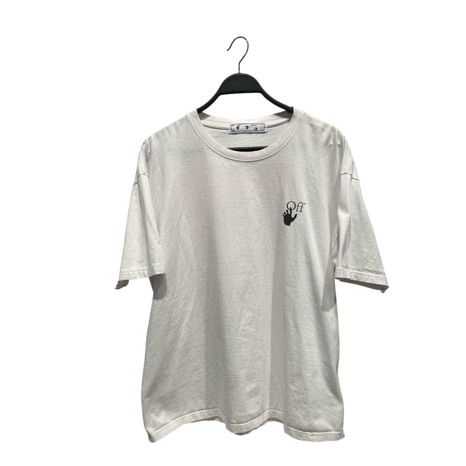 OFF-WHITE/T-Shirt/XL/Cotton/WHT/MARKER BACK LOGO view 1