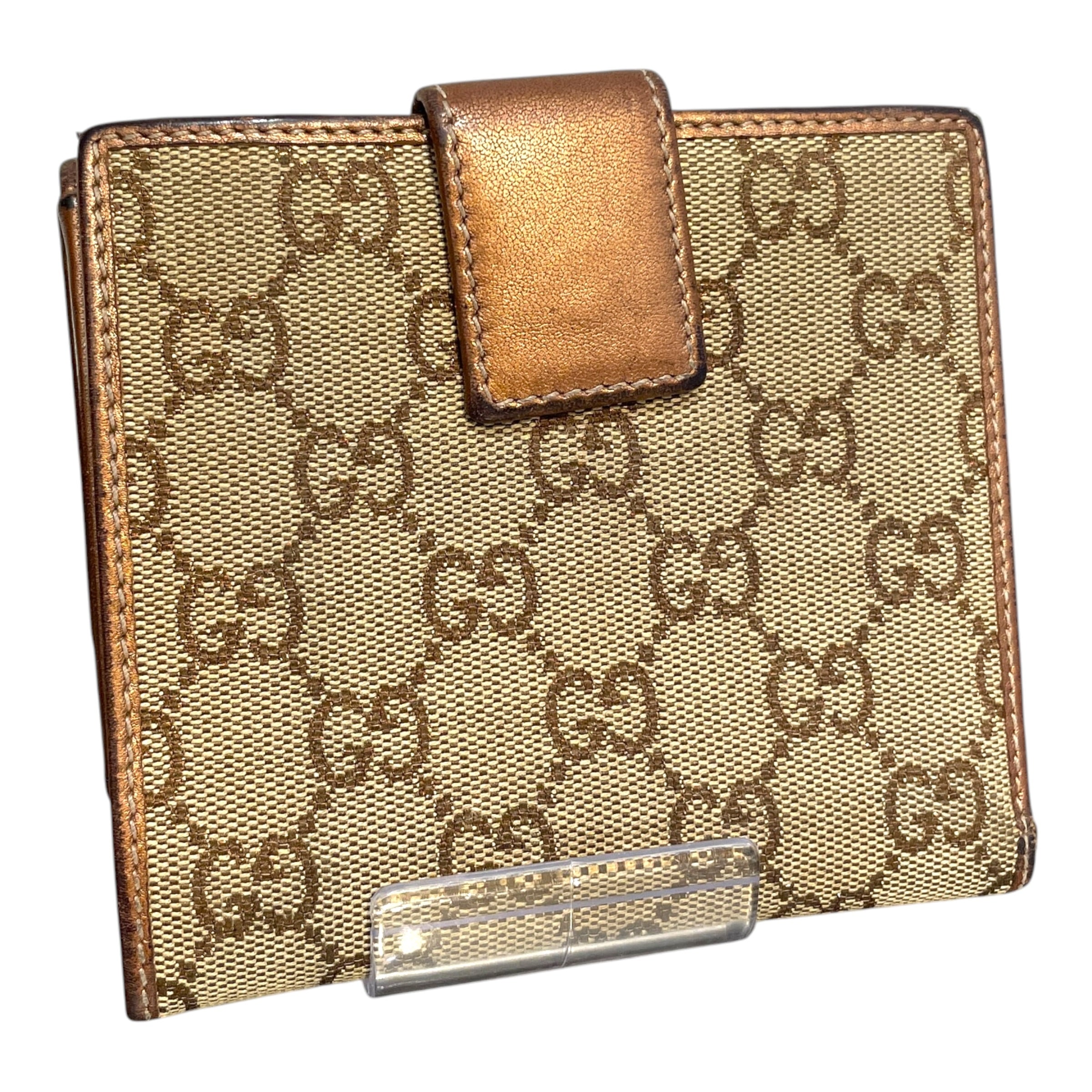 GUCCI/Bifold Wallet/Graphic/Leather/BRW/Lovely GG view 2