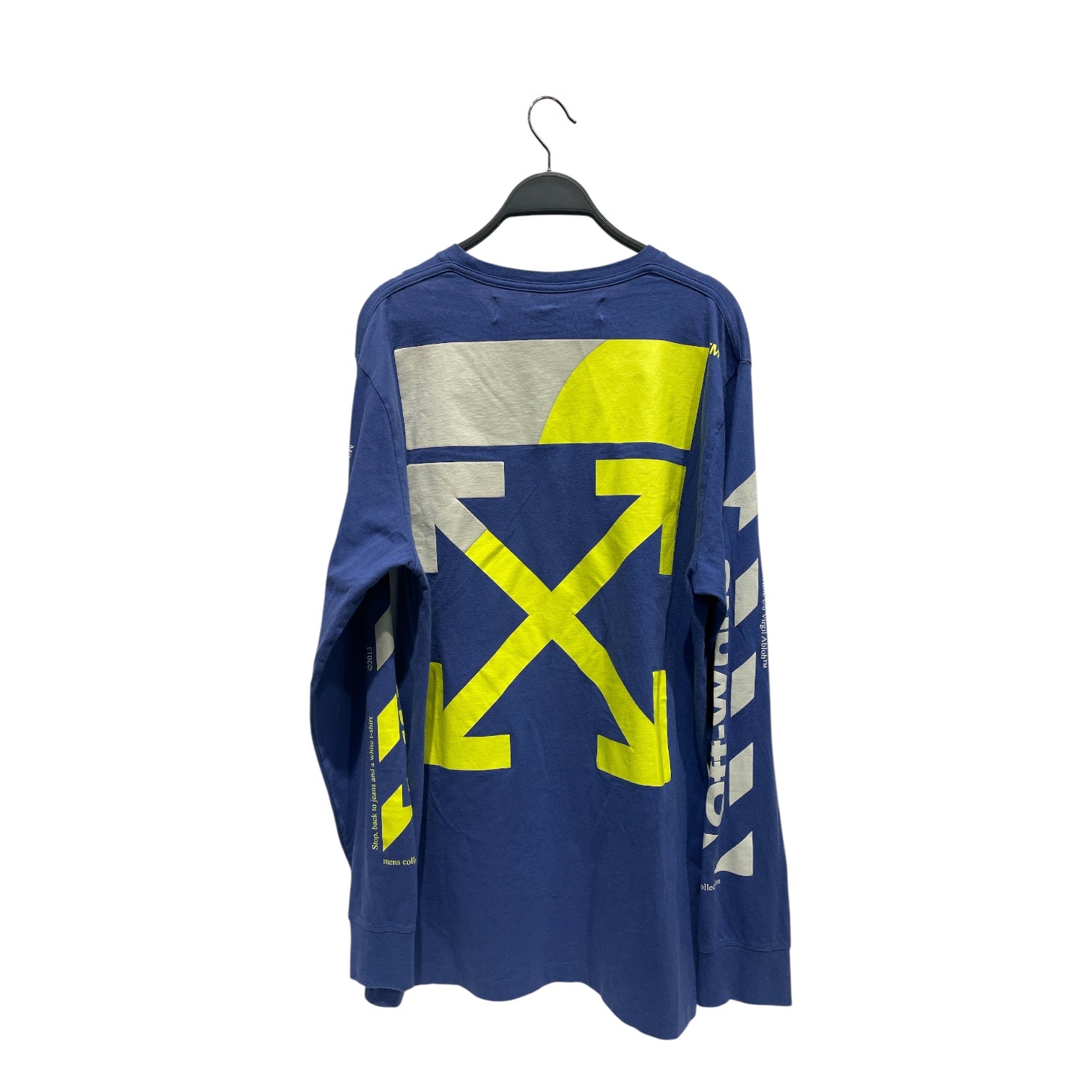 OFF-WHITE/LS T-Shirt/XL/Cotton/IDG/Graphic/Yellow Arrow view 2