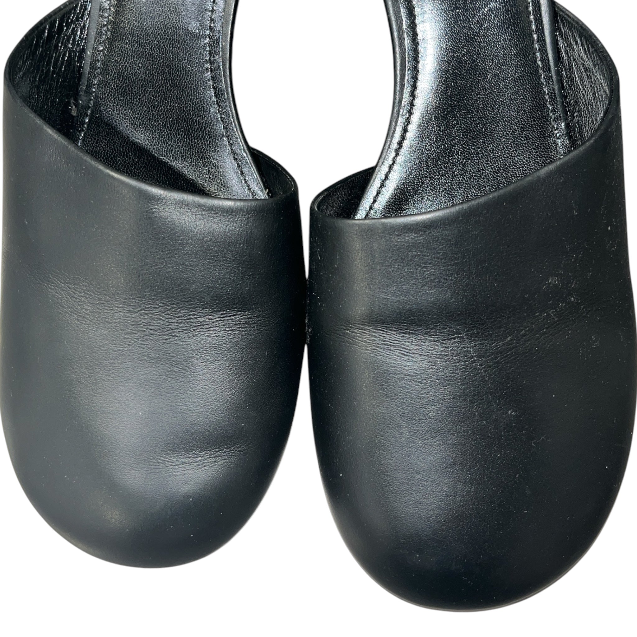 BALENCIAGA/Heels/EU 41/Leather/BLK/lady 50mm mule view 4