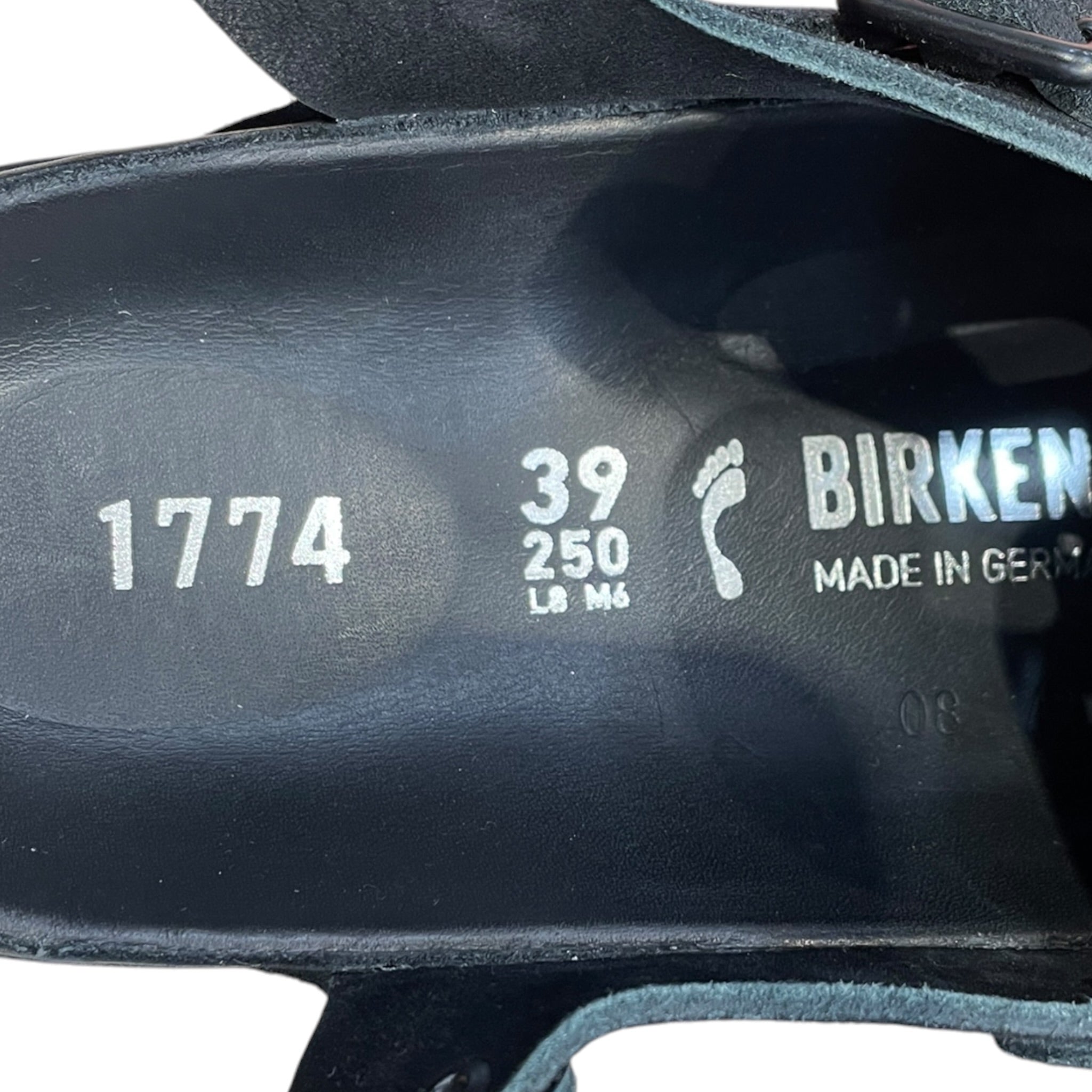 BIRKENSTOCK 1774/Sandals/EU 39/Suede/BLK/BIRK 1774 view 3