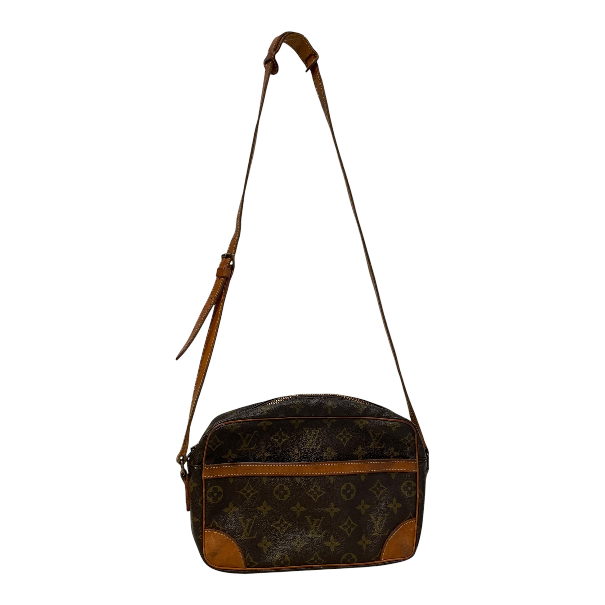 LOUIS VUITTON/Cross Body Bag/Monogram/Leather/BRW/Trocadero Mono Shoulder Bag view 1