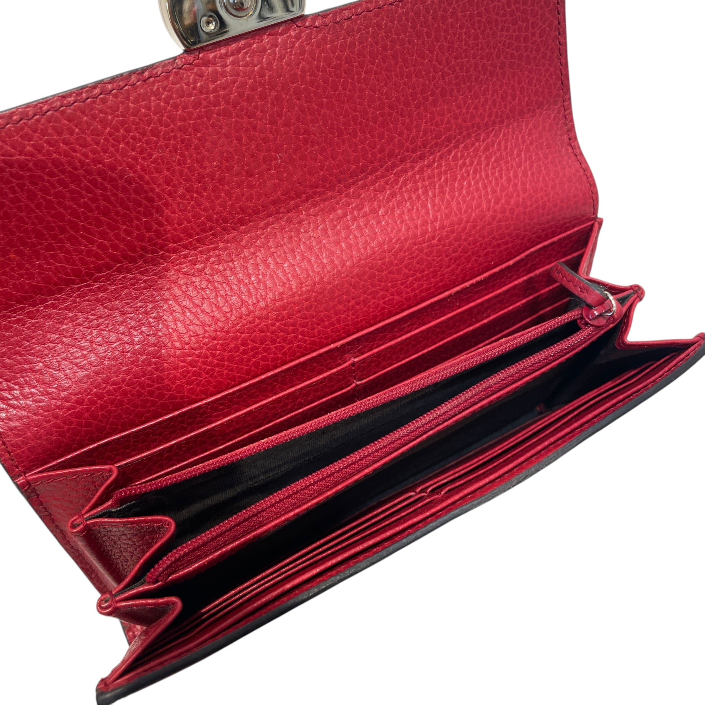 GUCCI/Long Wallet/Leather/RED/L's/Interlock G Logo view 3