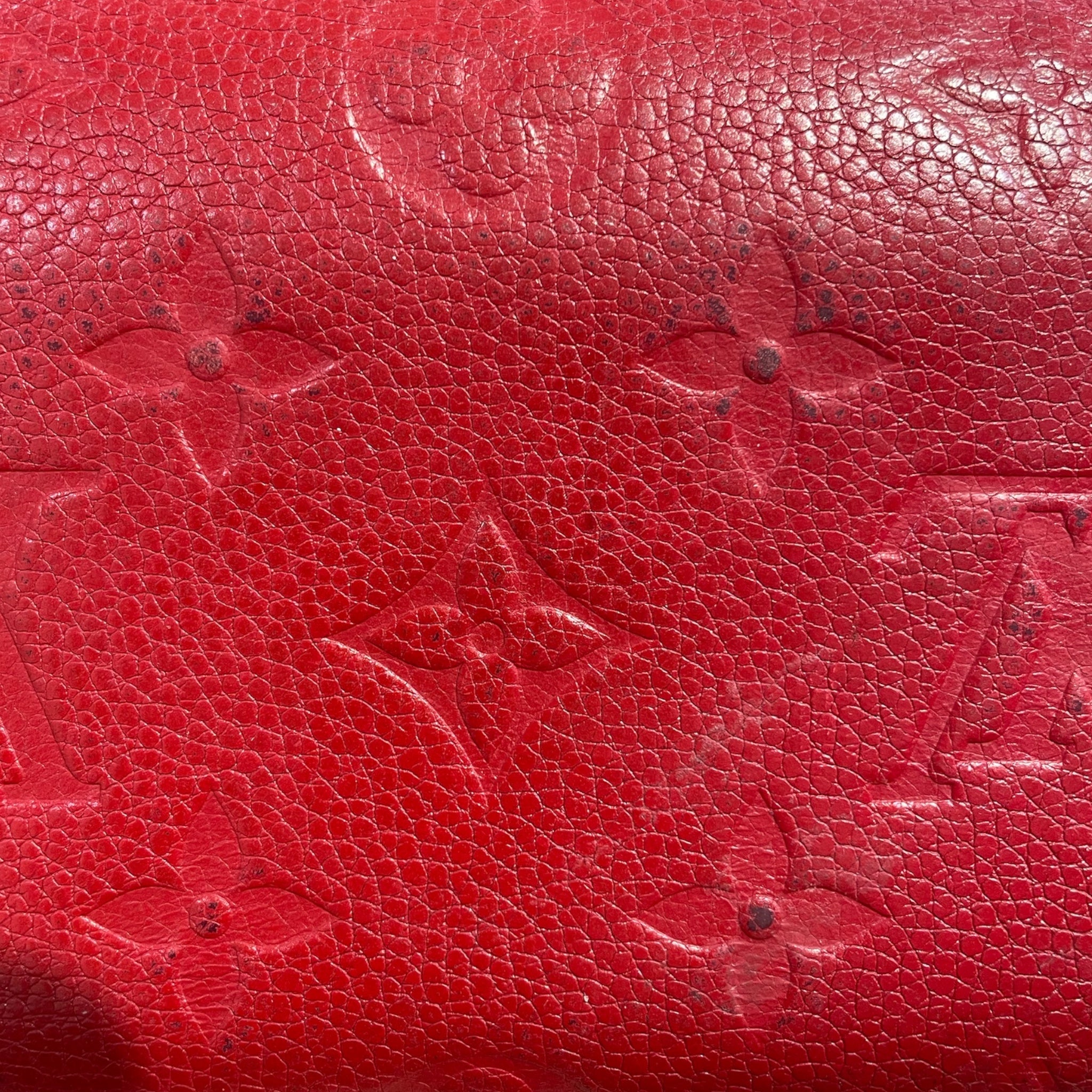 LOUIS VUITTON/Trifold Wallet/Leather/RED/RED LEATHER MONO view 6