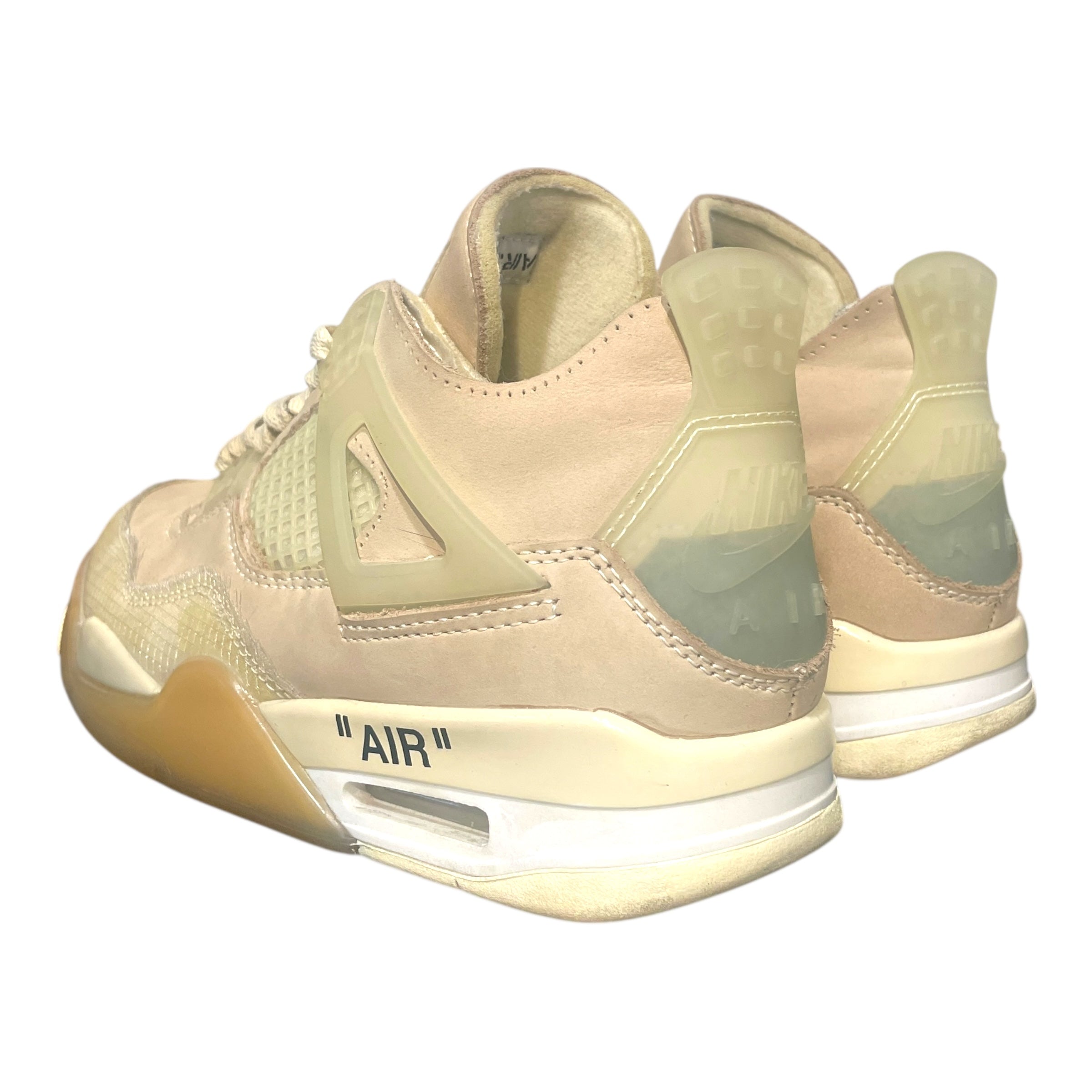 OFF-WHITE/NIKE/Hi-Sneakers/US 6.5/Suede/CRM/Jordan 4 Retro SP Sail CV9388 view 4