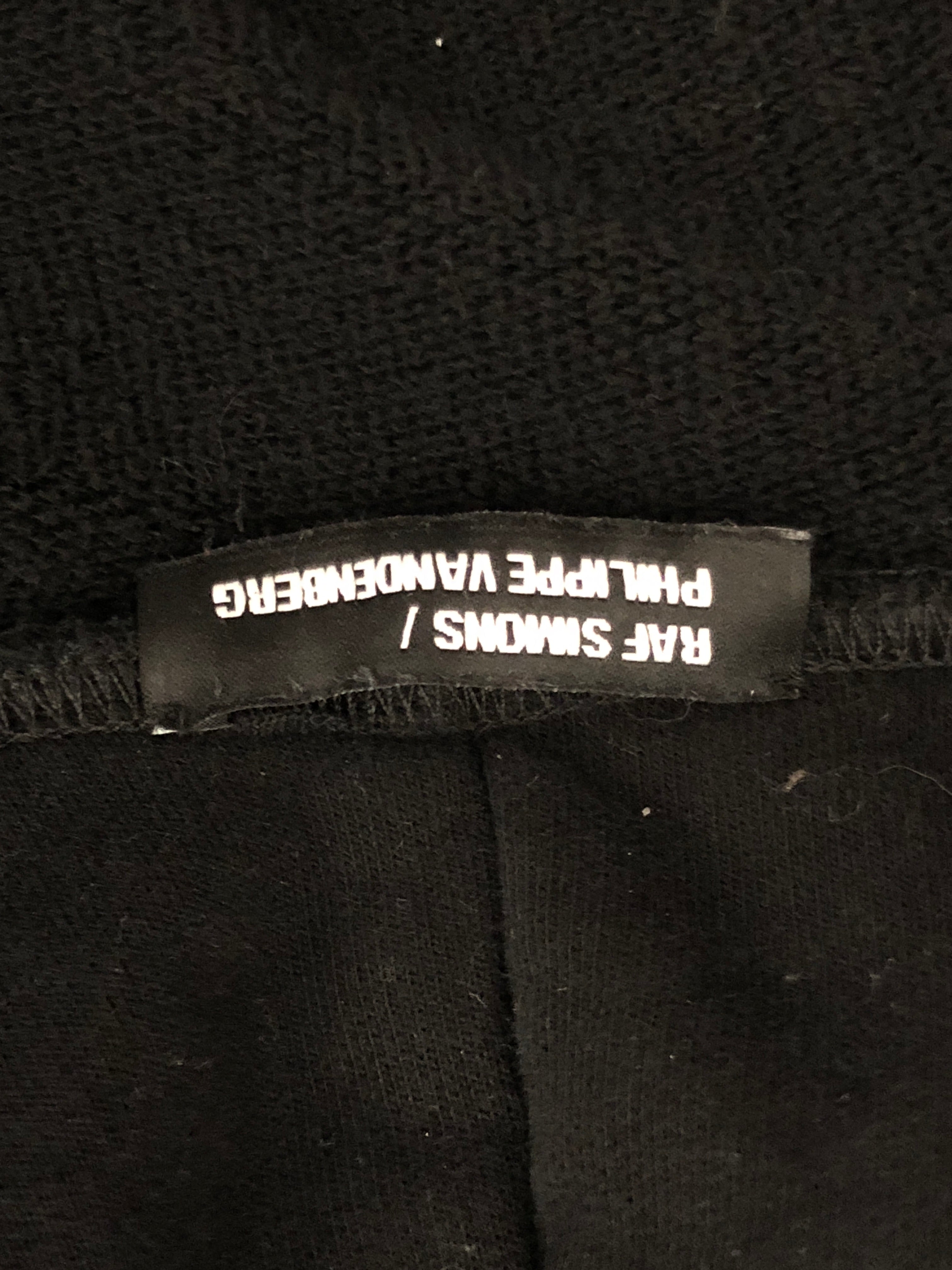 RAF SIMONS/Hoodie/M/Cotton/BLK/Oversize/ view 3