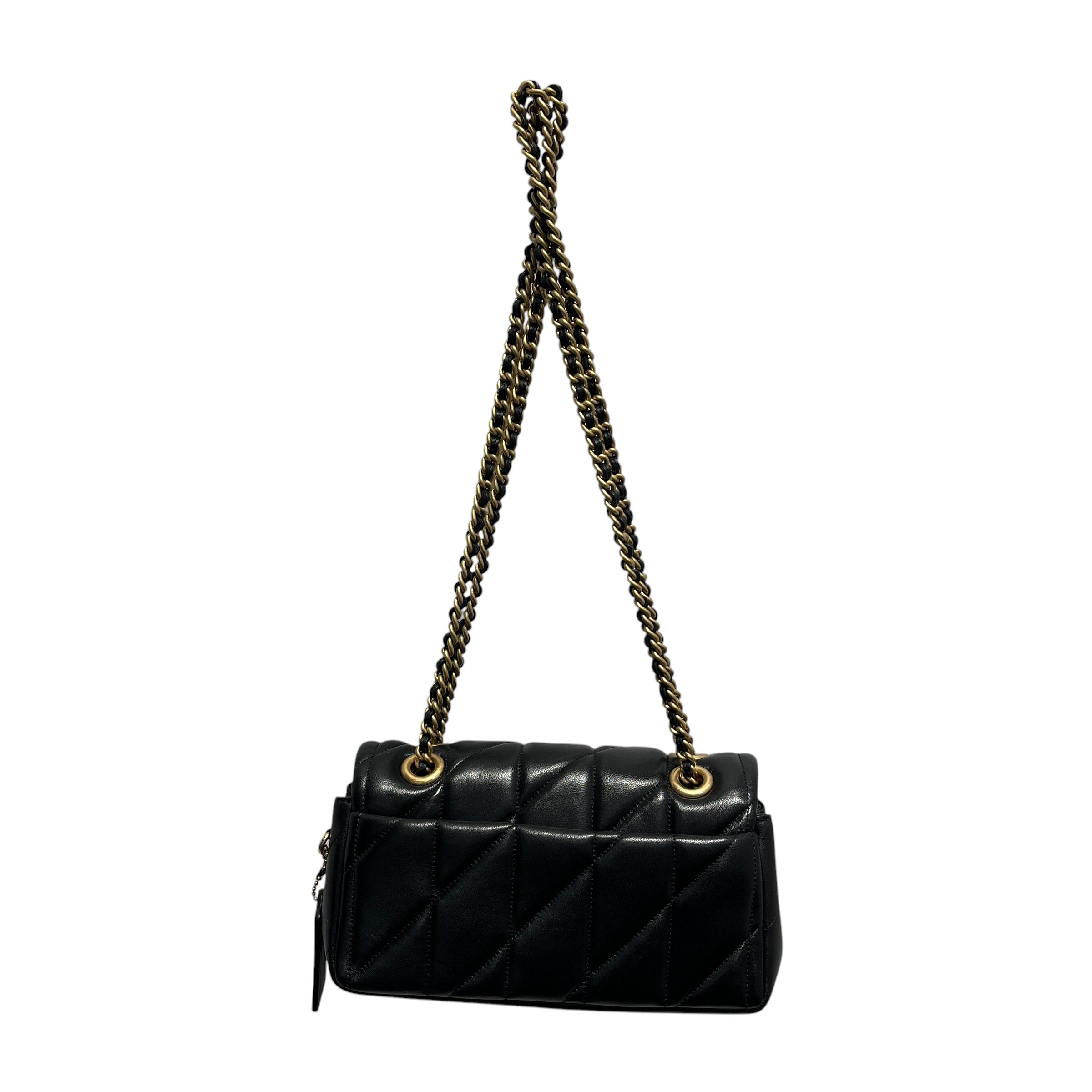 COACH/Bag/Leather/BLK/cp149 quilted tabby view 2