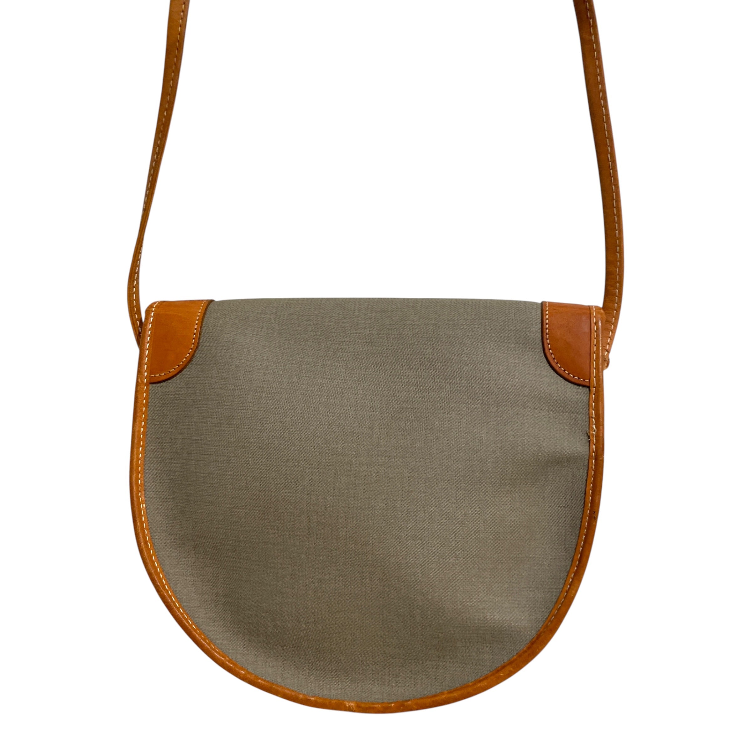 Christian Dior/Cross Body Bag/Leather/GRY/Grey Canvas 'CD' Logo Bag view 3