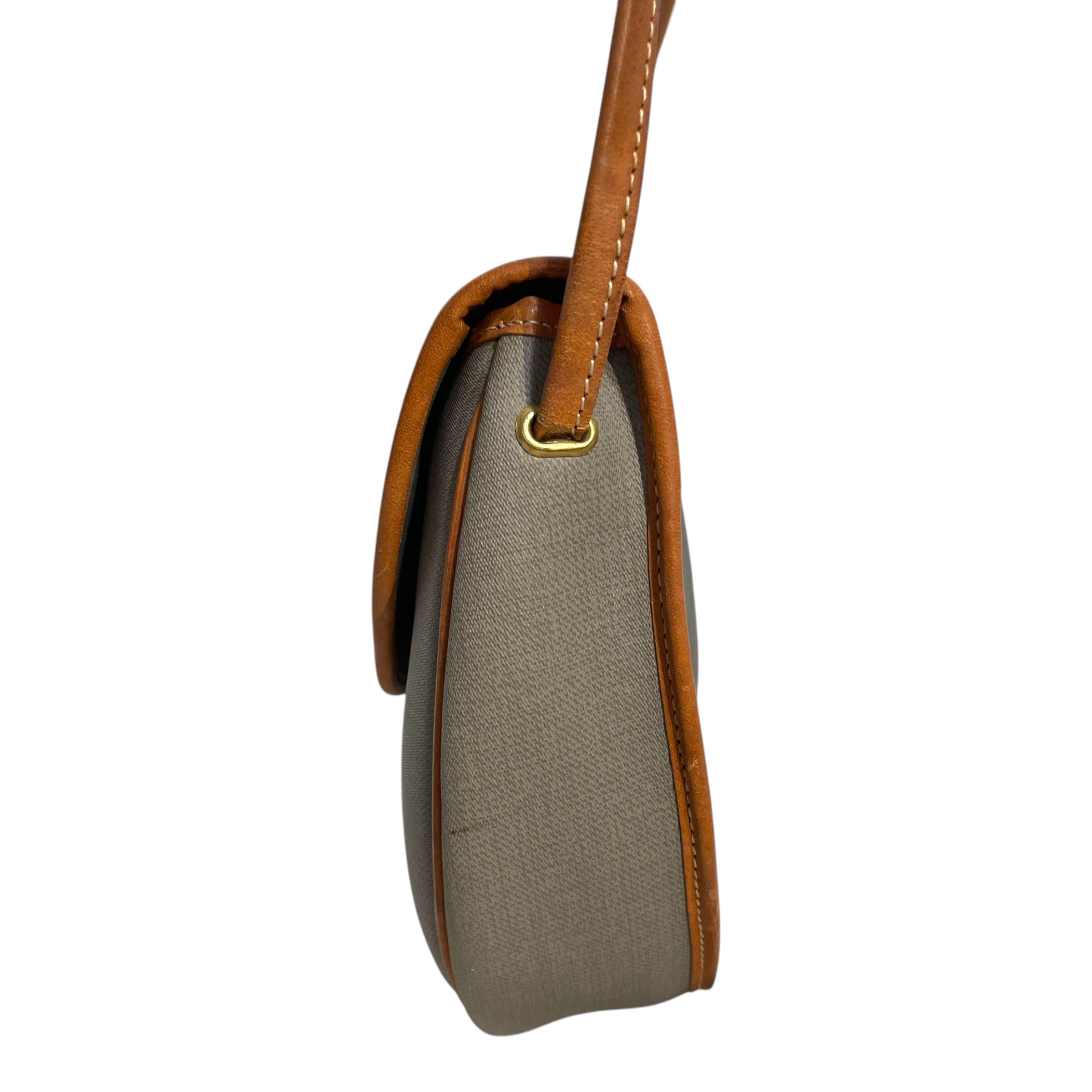 Christian Dior/Cross Body Bag/Leather/GRY/Grey Canvas 'CD' Logo Bag view 4