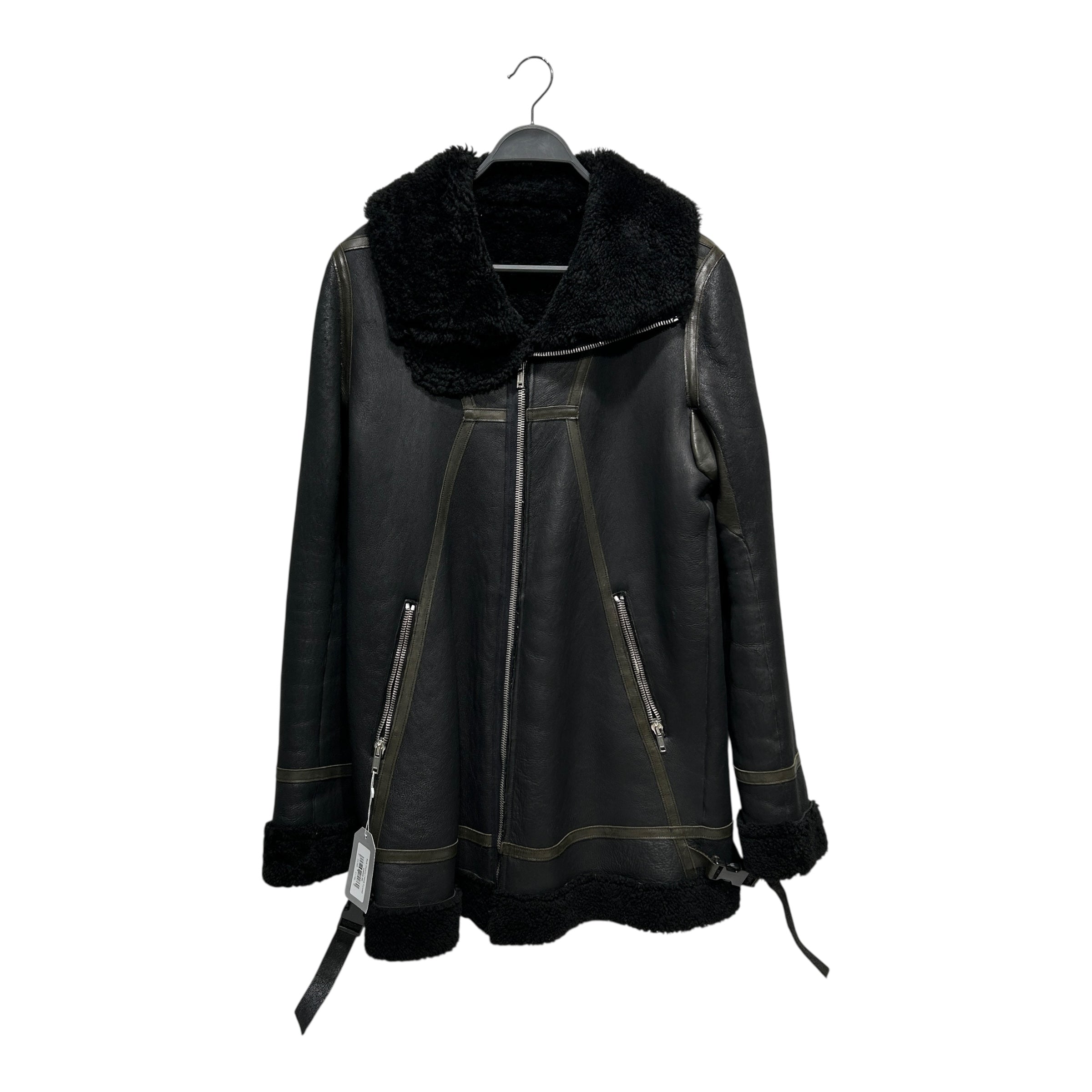 Rick Owens/Jacket/S/Leather/BLK/FW08 LAMB LEATHER SHEARLING view 1