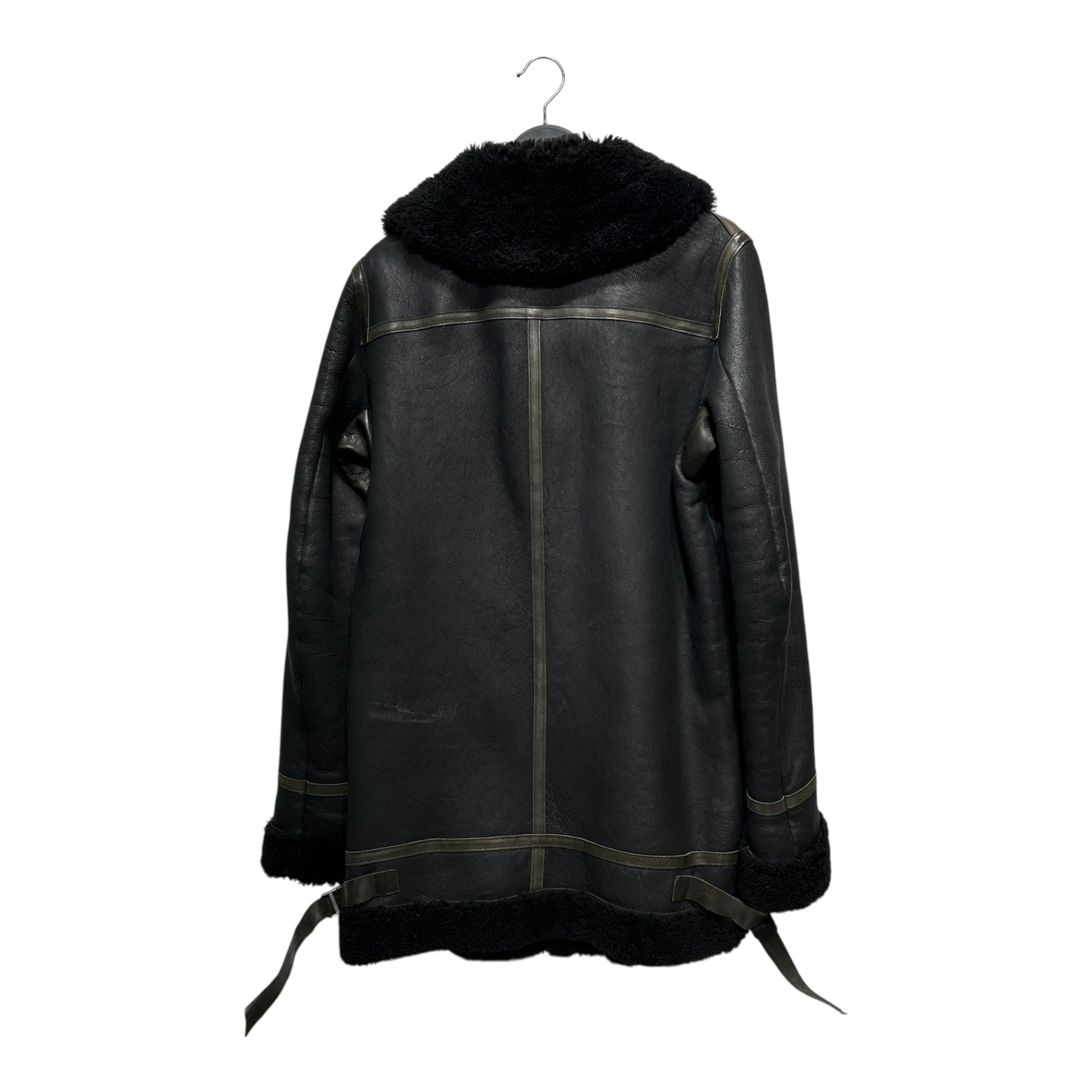 Rick Owens/Jacket/S/Leather/BLK/FW08 LAMB LEATHER SHEARLING view 2