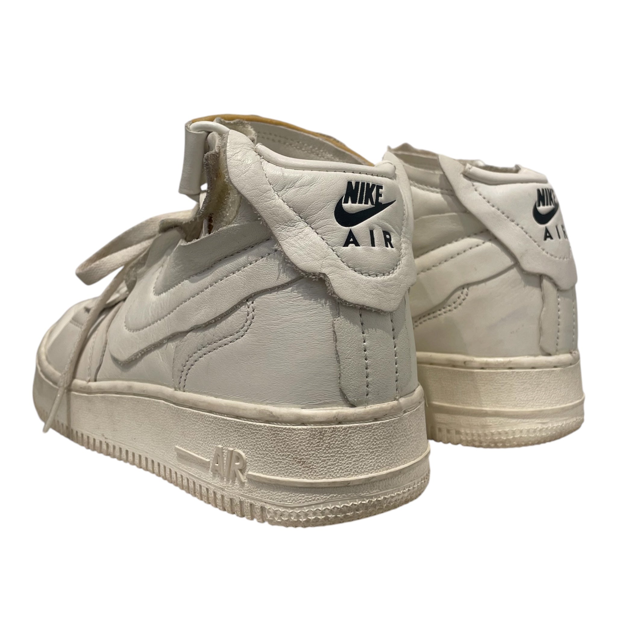 COMME des GARCONS/NIKE/Low-Sneakers/US 7/WHT/U-Tip/all white with strap view 2