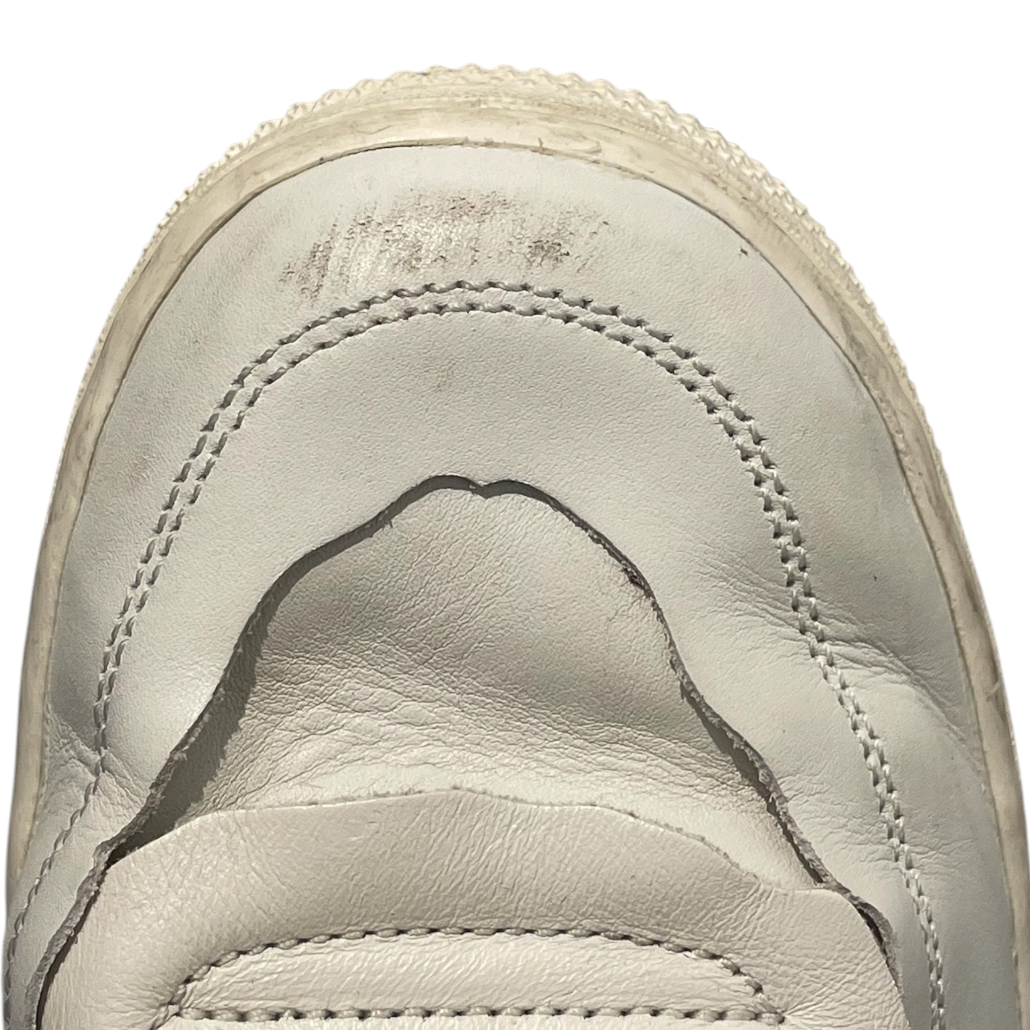 COMME des GARCONS/NIKE/Low-Sneakers/US 7/WHT/U-Tip/all white with strap view 4