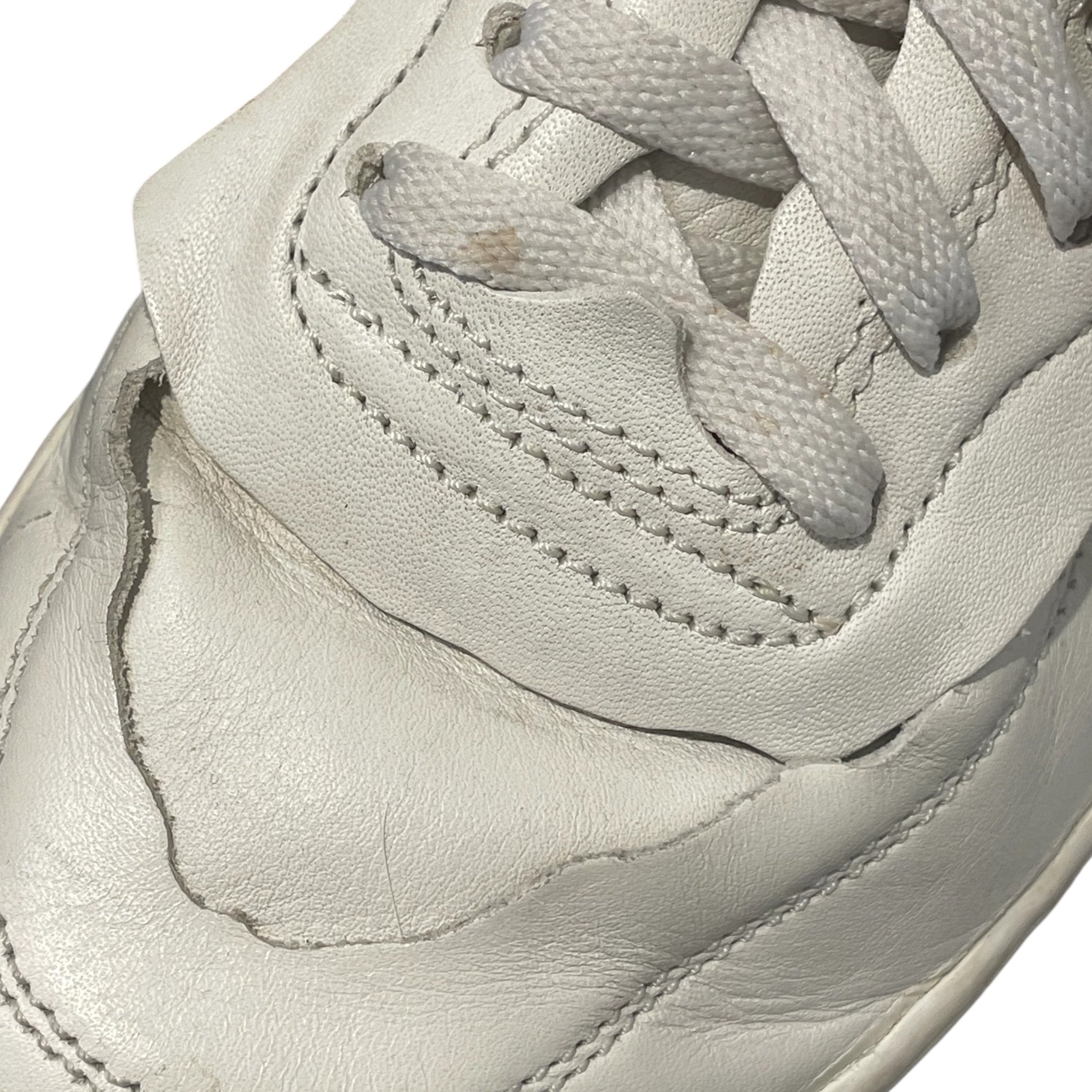COMME des GARCONS/NIKE/Low-Sneakers/US 7/WHT/U-Tip/all white with strap view 6