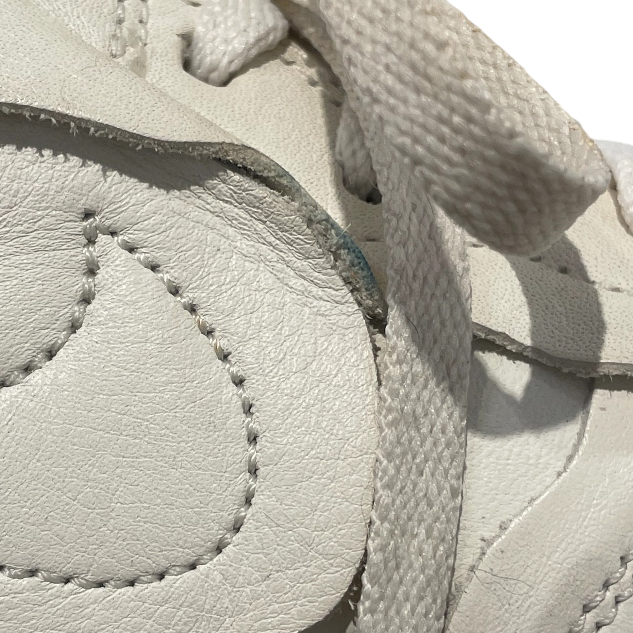 COMME des GARCONS/NIKE/Low-Sneakers/US 7/WHT/U-Tip/all white with strap view 7
