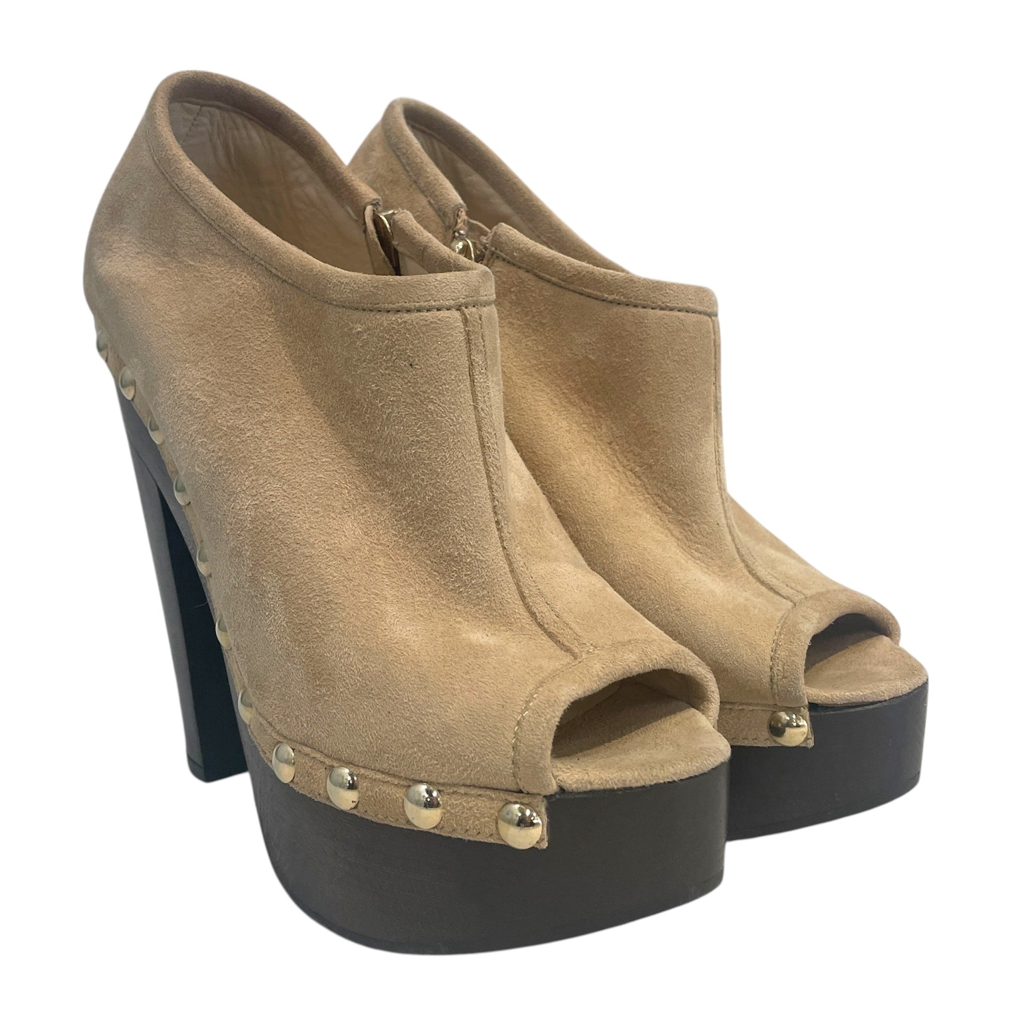 JIMMY CHOO/Heels/EU 36.5/Leather/BEG/ view 1