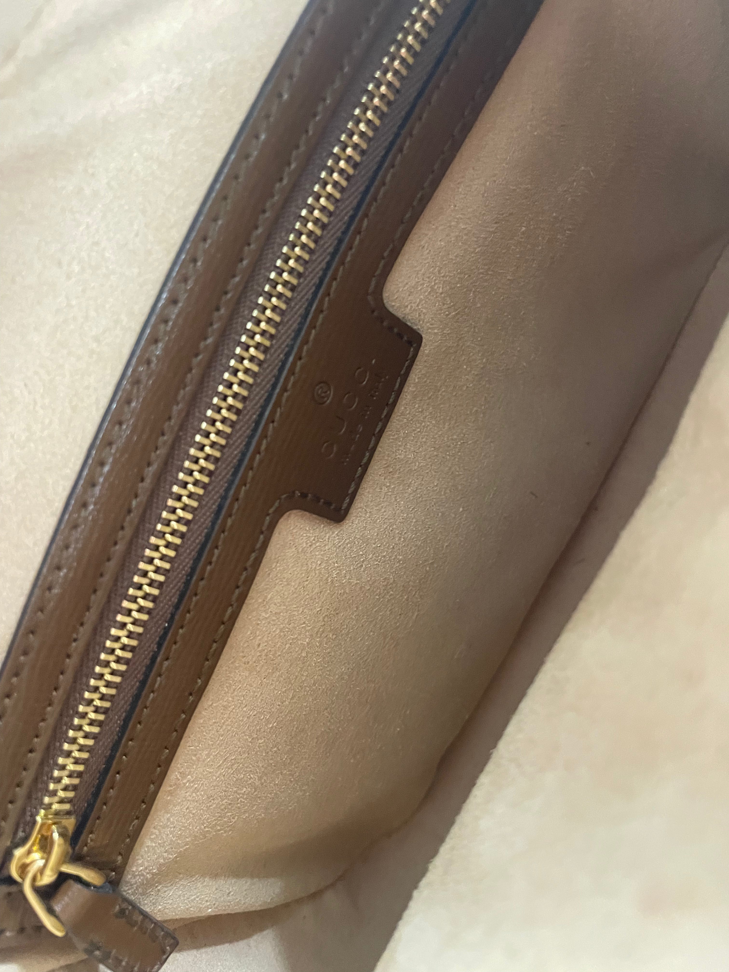 GUCCI/Cross Body Bag/Monogram/Leather/BRW/HORSEBIT 1955 LEATHER view 3