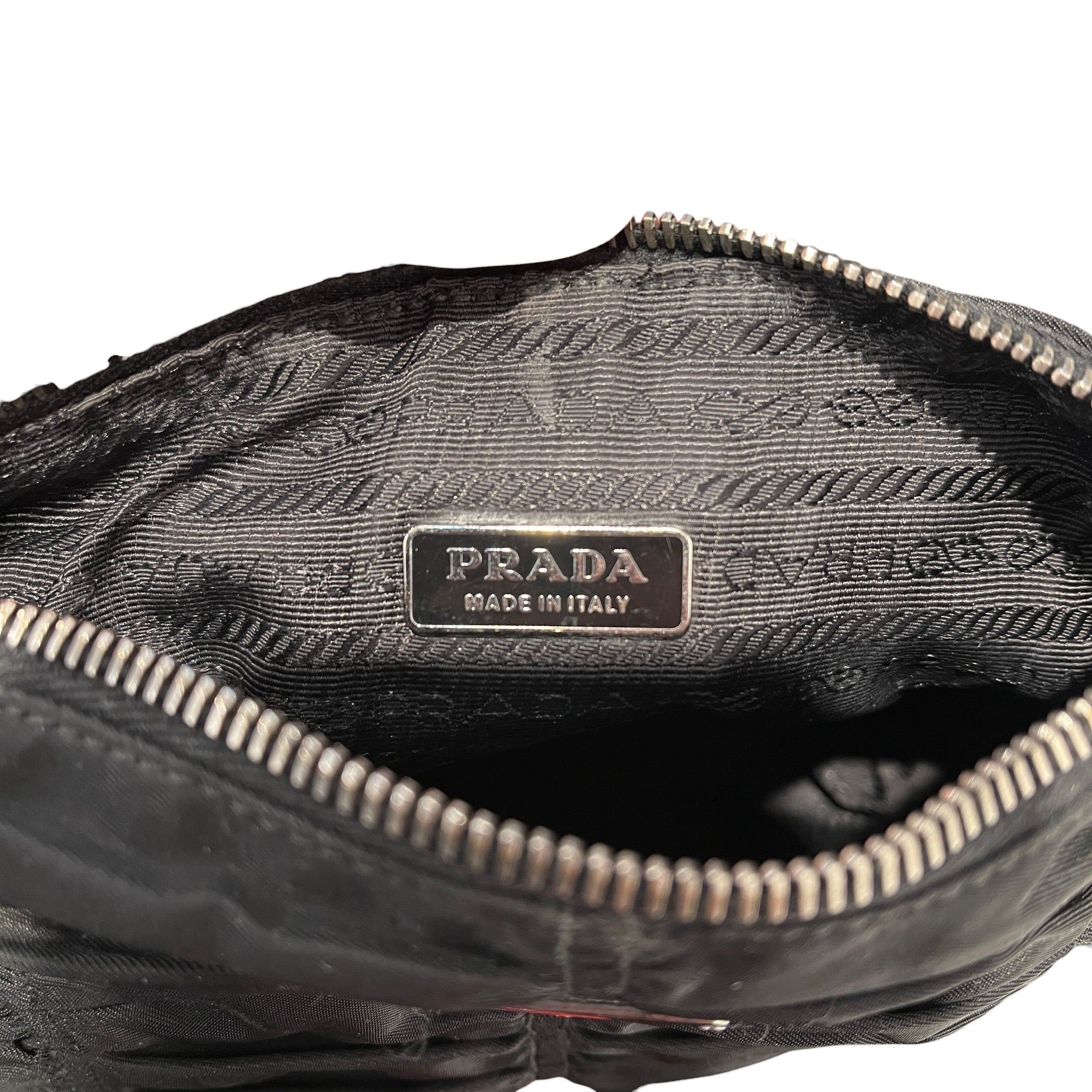 PRADA/Pouch/Nylon/BLK/GAUFRE WITH ZIPPER view 6