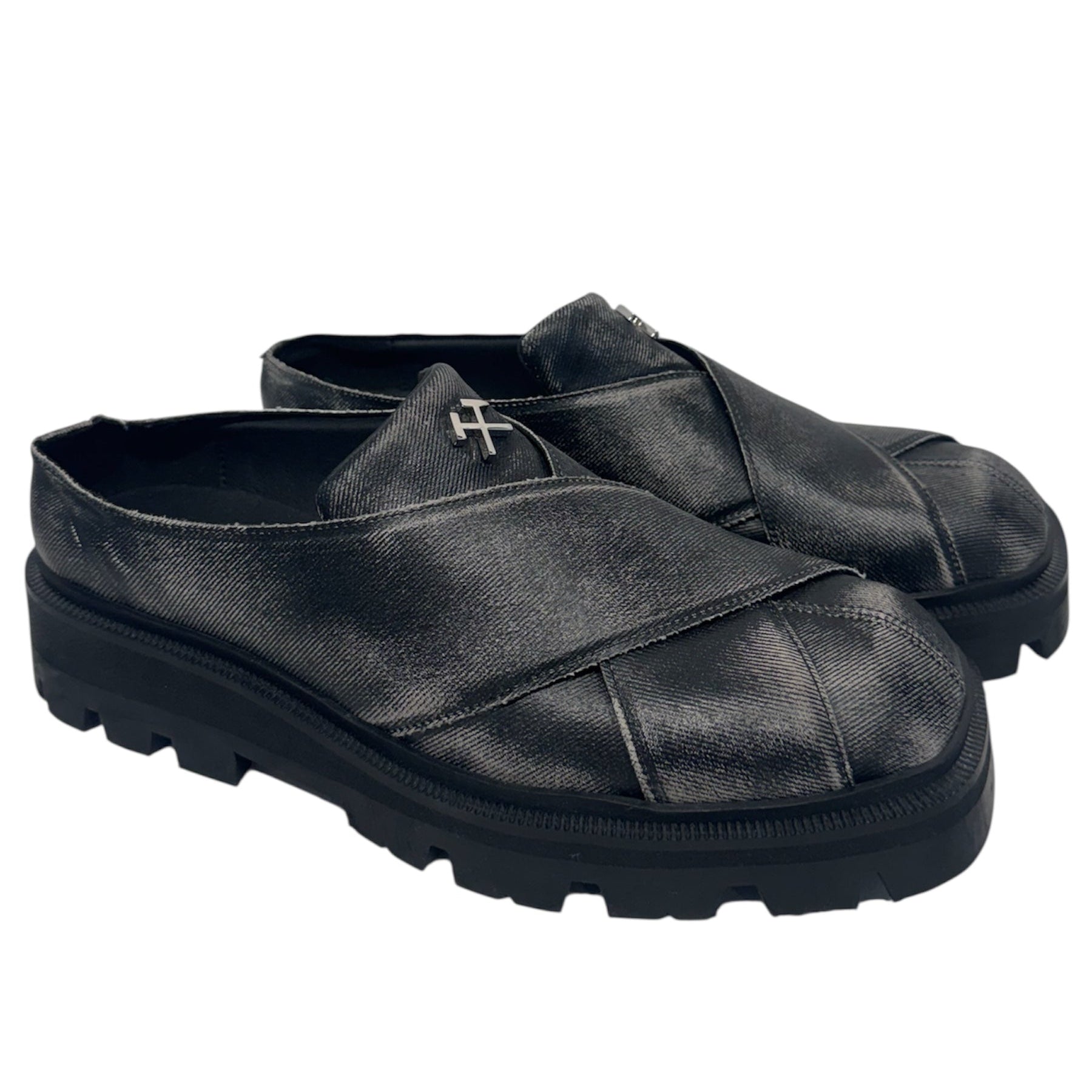 GmbH /Loafers/US 11/Leather/GRY/Bassim Crossover Loafers view 1