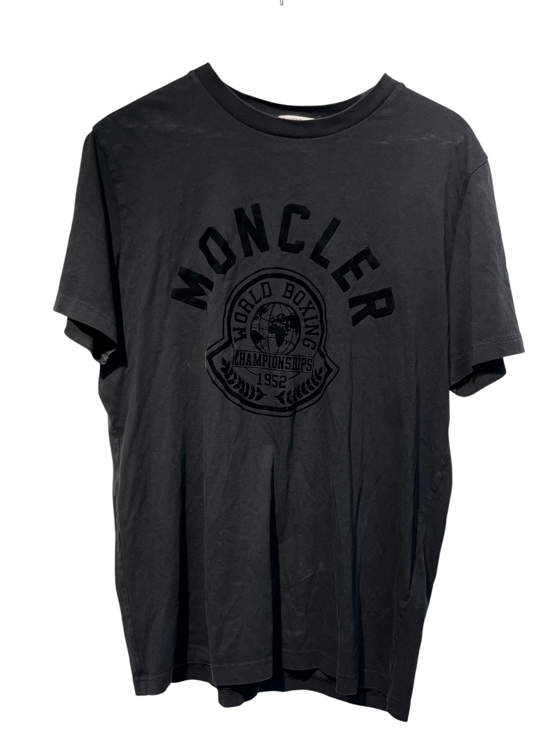 MONCLER/T-Shirt/XL/Cotton/BLK/world boxing view 1