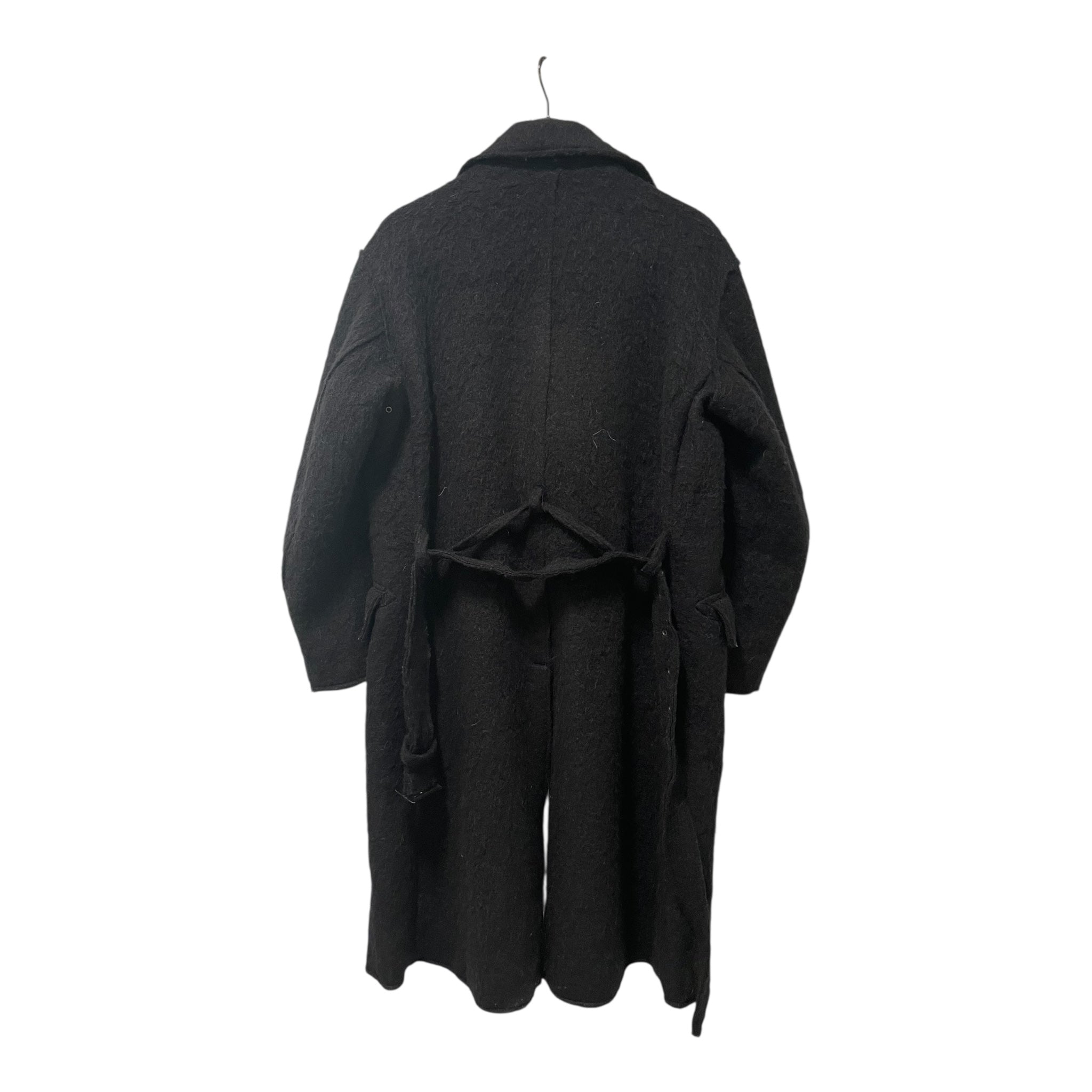 R13/Coat/S/Wool/BLK/WOOL FELT, ANCHOR BUTTONS view 2