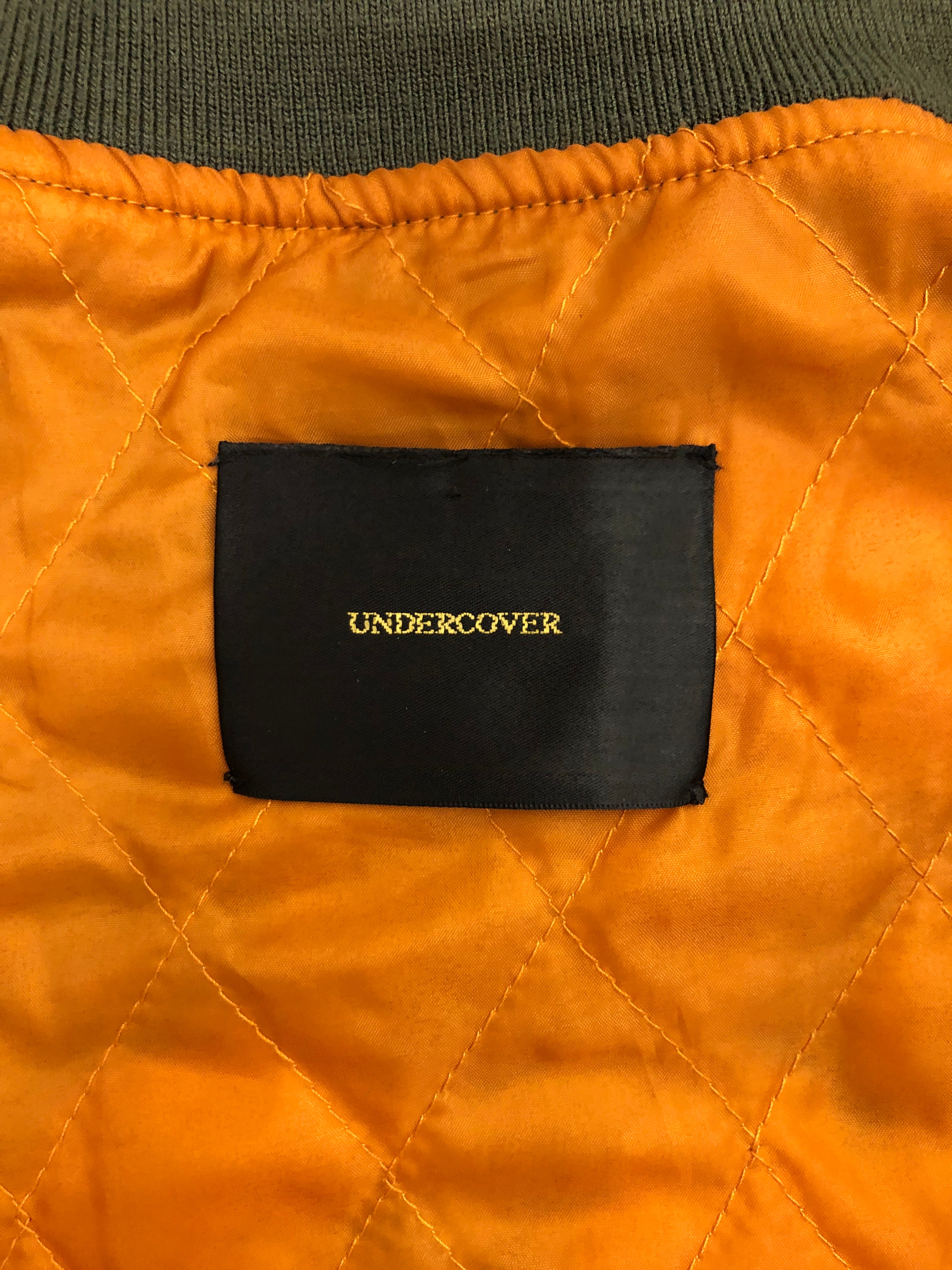 UNDERCOVER/Flight Jkt/3/Nylon/GRN/No Collar/ view 3