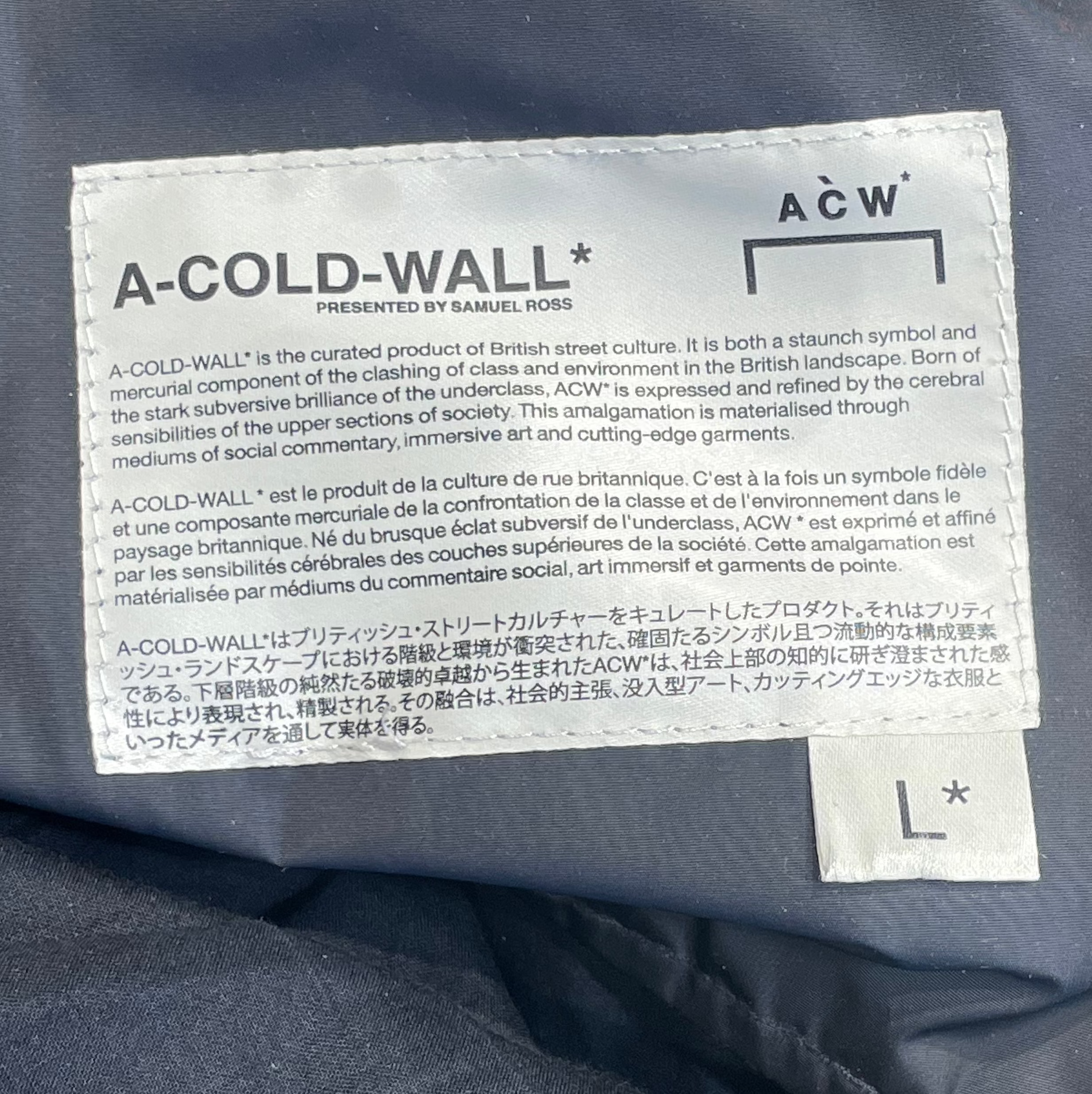 A-COLD-WALL/Cargo Pants/L/Polyester/BLK/SNAP FRONT POCKET CARGO PANT view 3