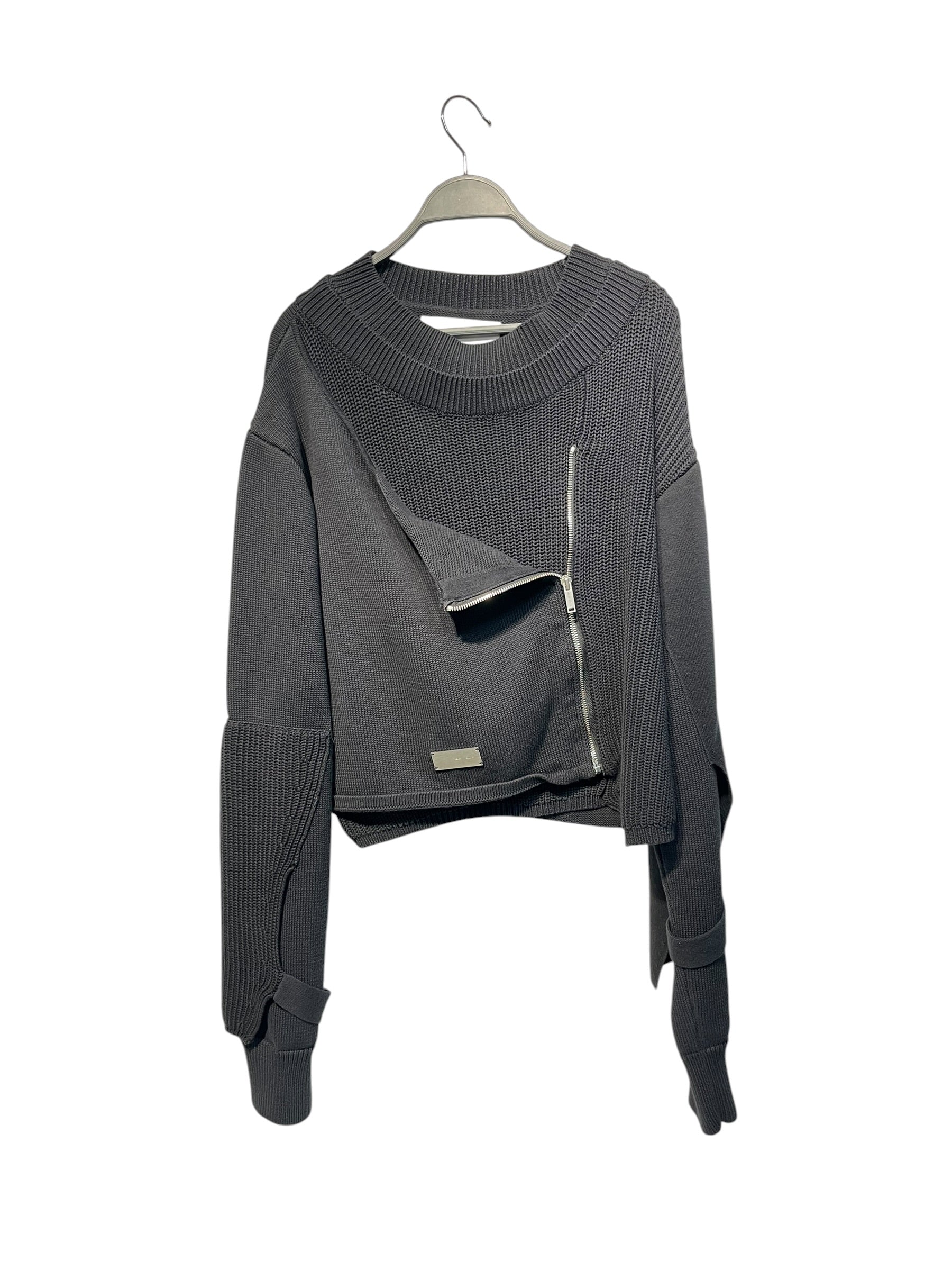 HELIOT EMIL/Heavy Sweater/M/Cotton/BLK/ view 1