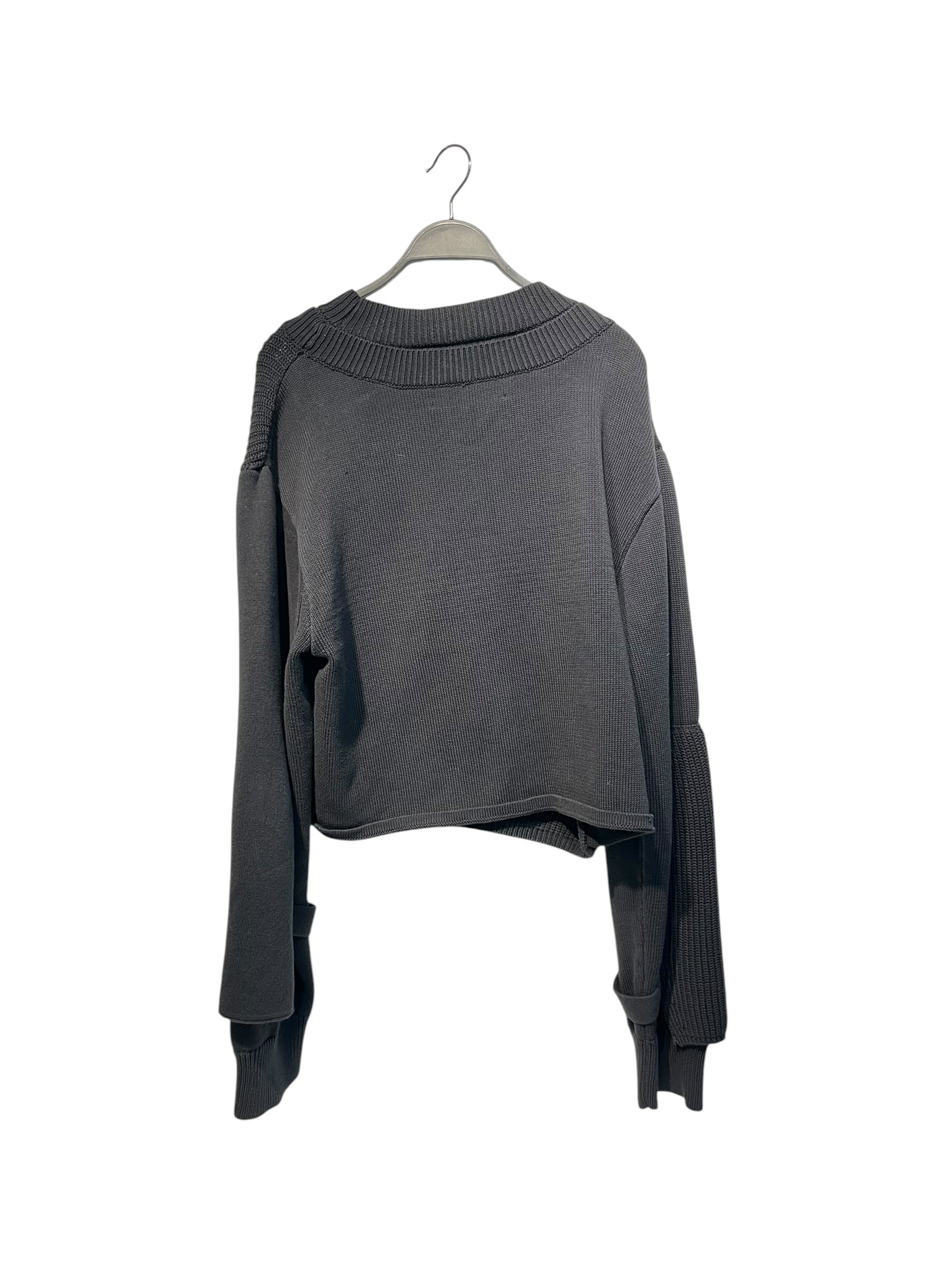 HELIOT EMIL/Heavy Sweater/M/Cotton/BLK/ view 2