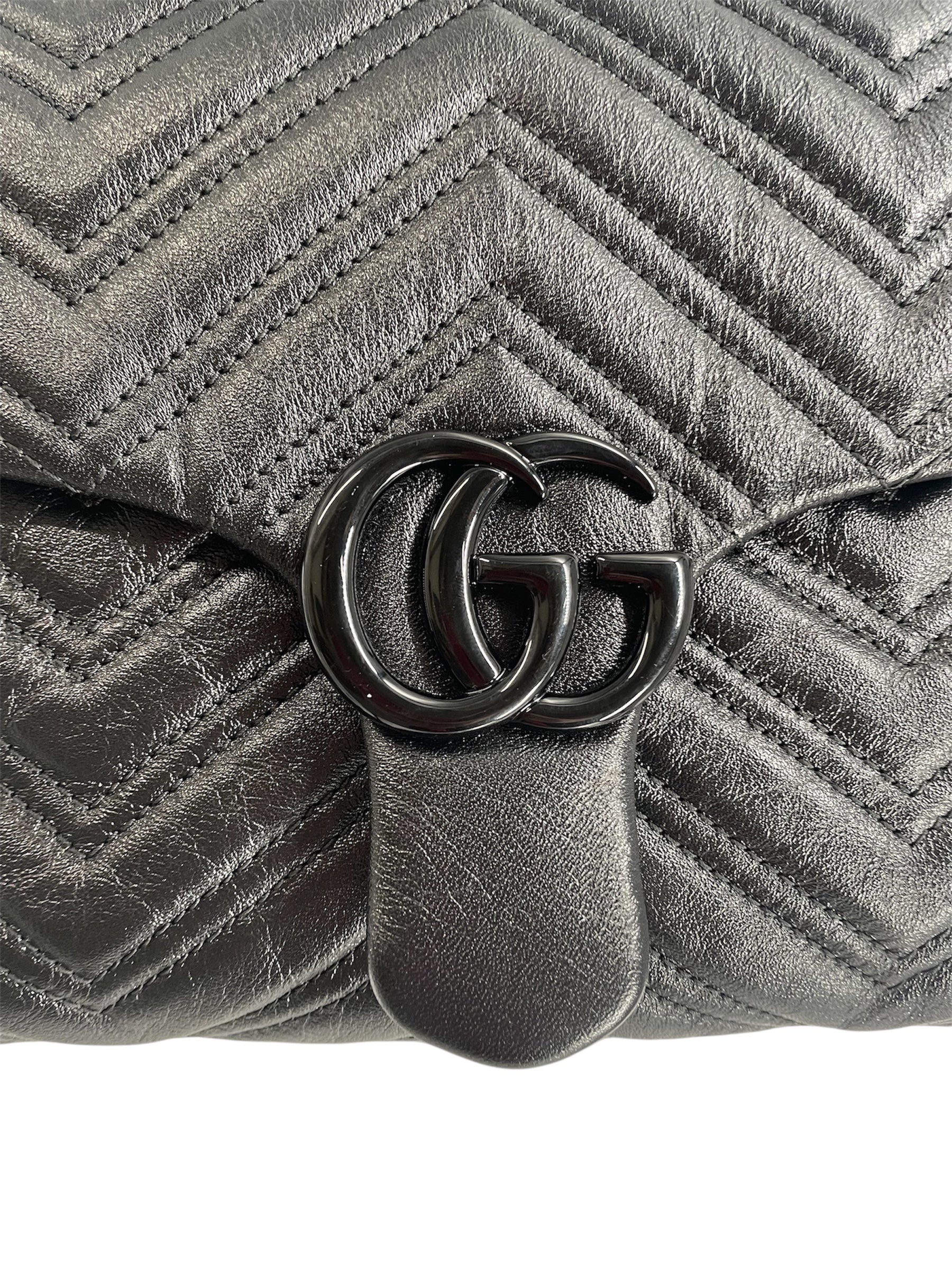 GUCCI/Bag/Leather/BLK/FW 25 MARMONT SHOULDER 850676 view 3