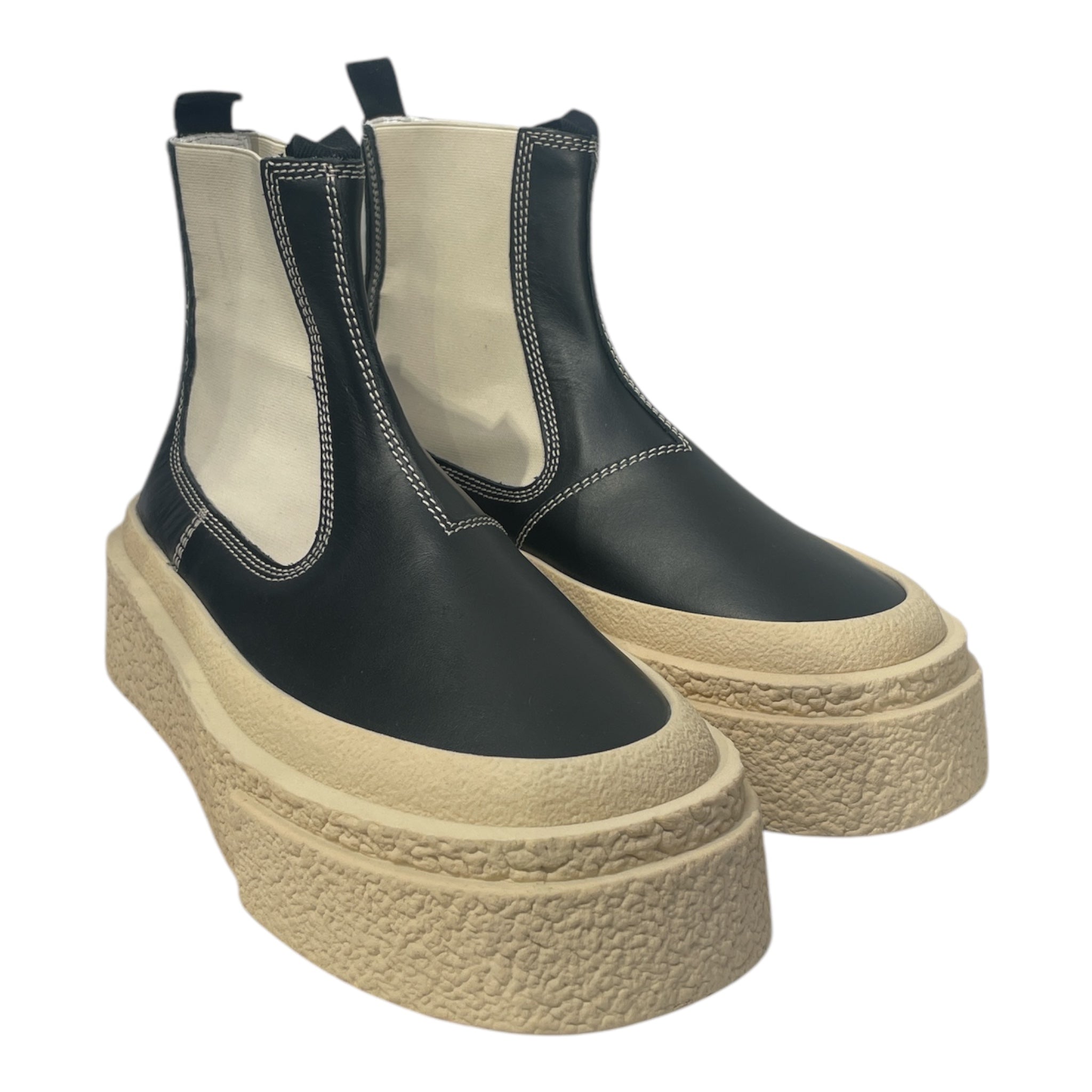 MM6/Boots/EU 40.5/Leather/BLK/ANKLE BOOT view 1