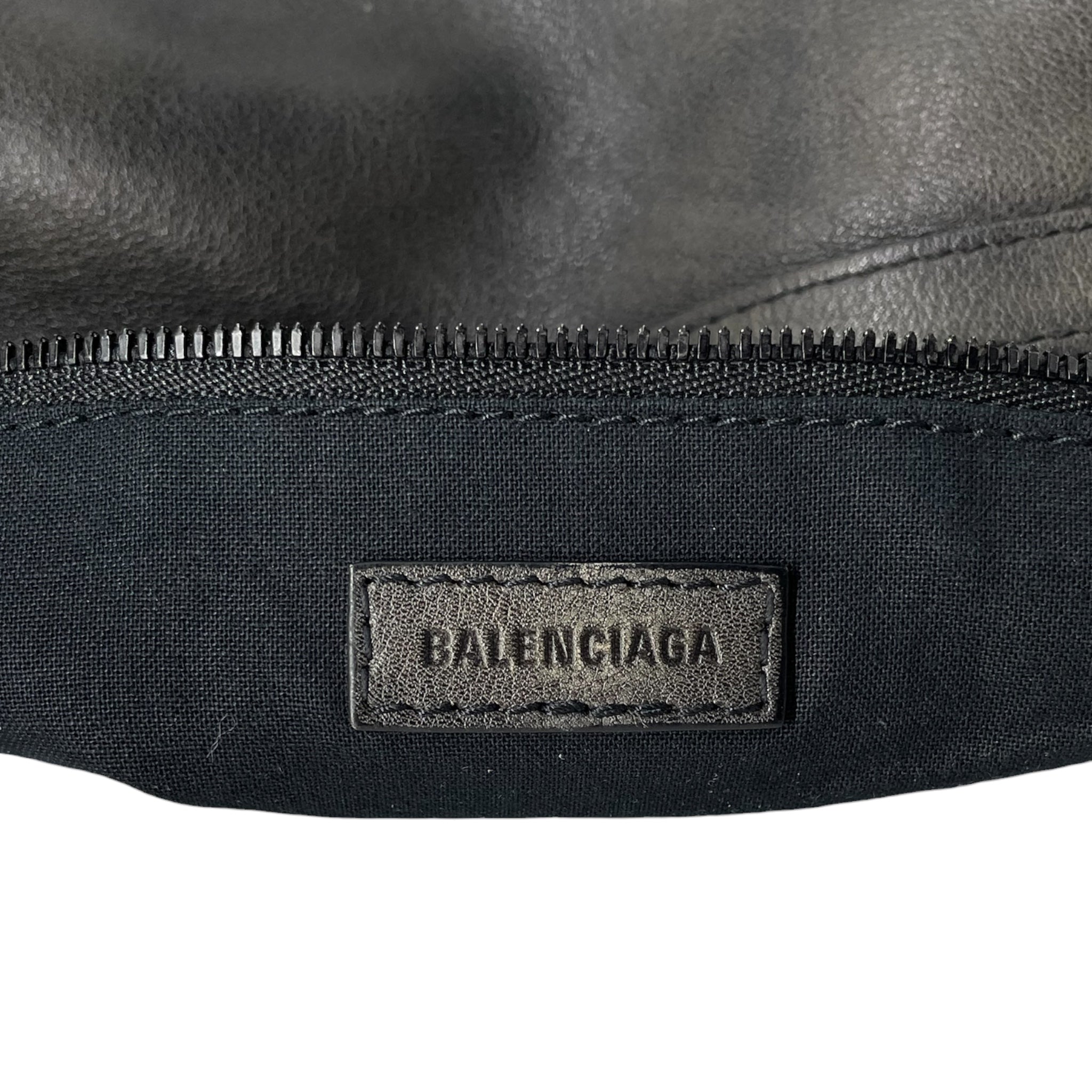 BALENCIAGA/Cross Body Bag/Leather/GRY/NEO CLASSIC HOBO BAG view 3