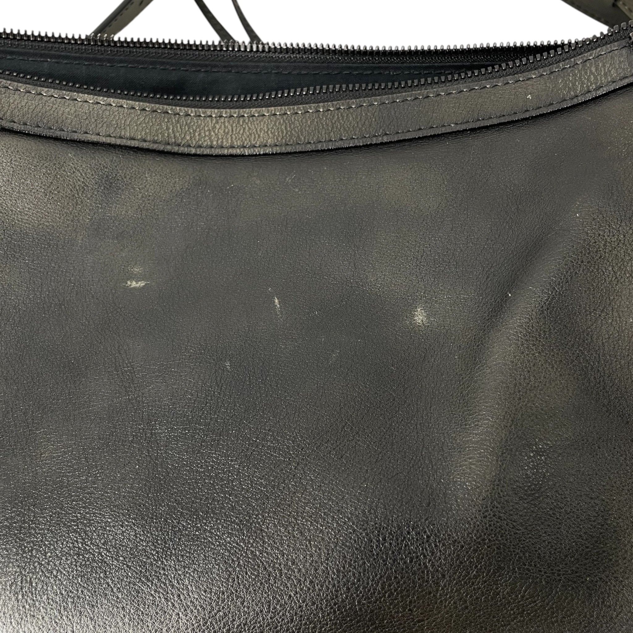 BALENCIAGA/Cross Body Bag/Leather/GRY/NEO CLASSIC HOBO BAG view 4