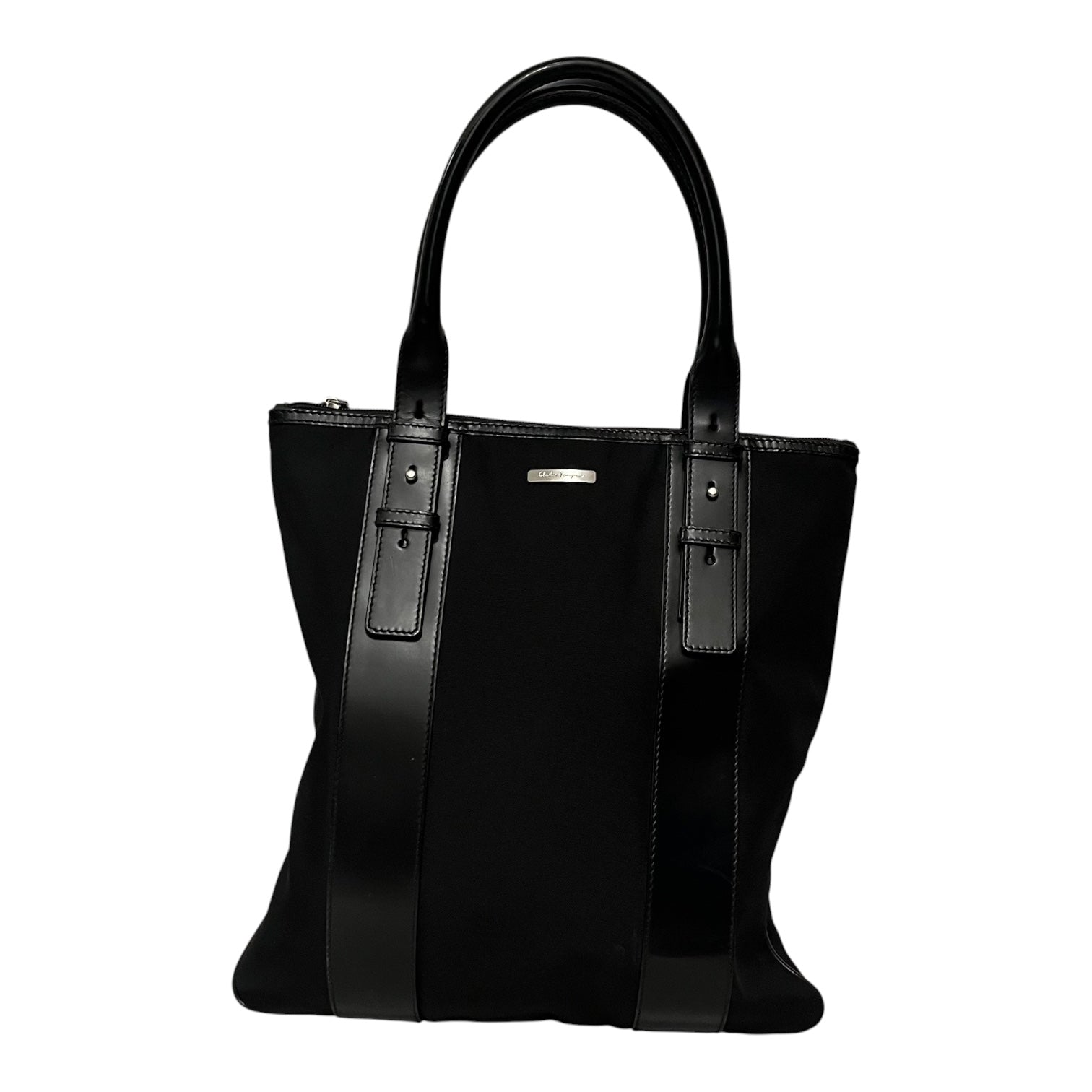 Salvatore Ferragamo/Tote Bag/Polyester/BLK/adjustable straps view 1