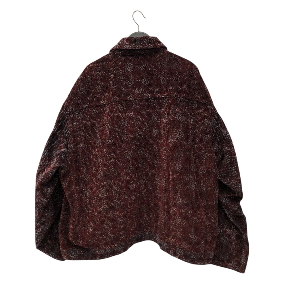 Tone Deaf/Jacket/L/Corduroy/RED/Hand Block Printed view 2
