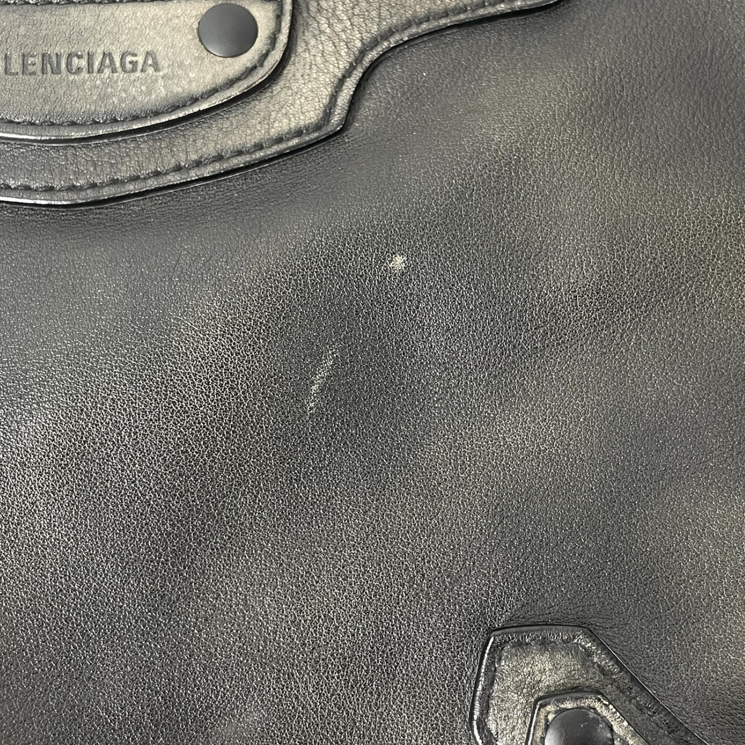 BALENCIAGA/Cross Body Bag/Leather/GRY/NEO CLASSIC HOBO BAG view 5
