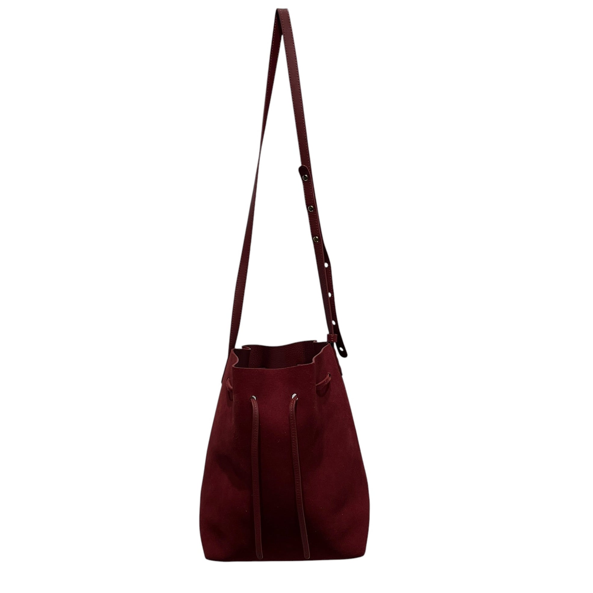 Mansur Gavriel/Tote Bag/Suede/GRY/drawstring suede bucket view 1
