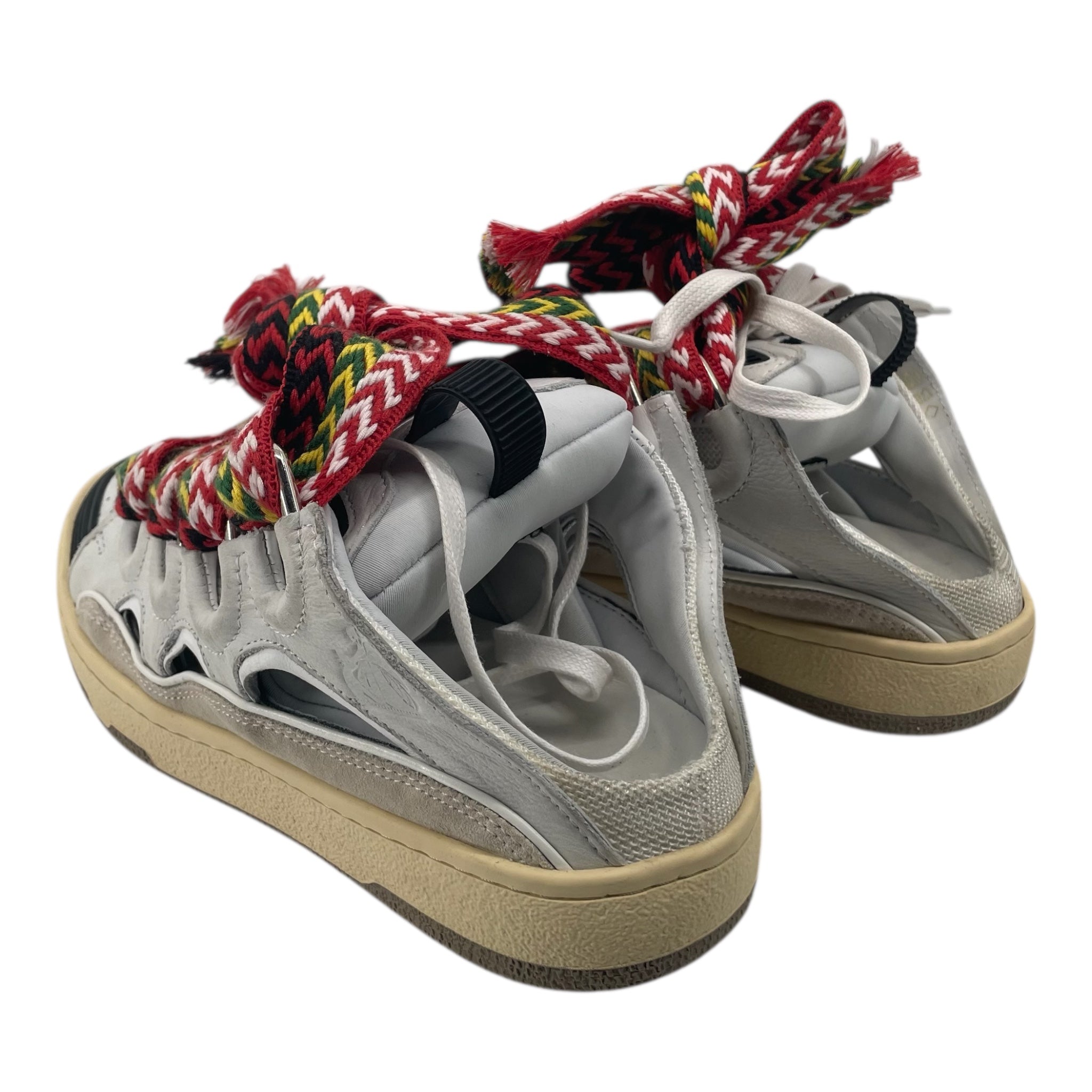 LANVIN/Sandals/US 6/Leather/WHT/slip on curbs view 2