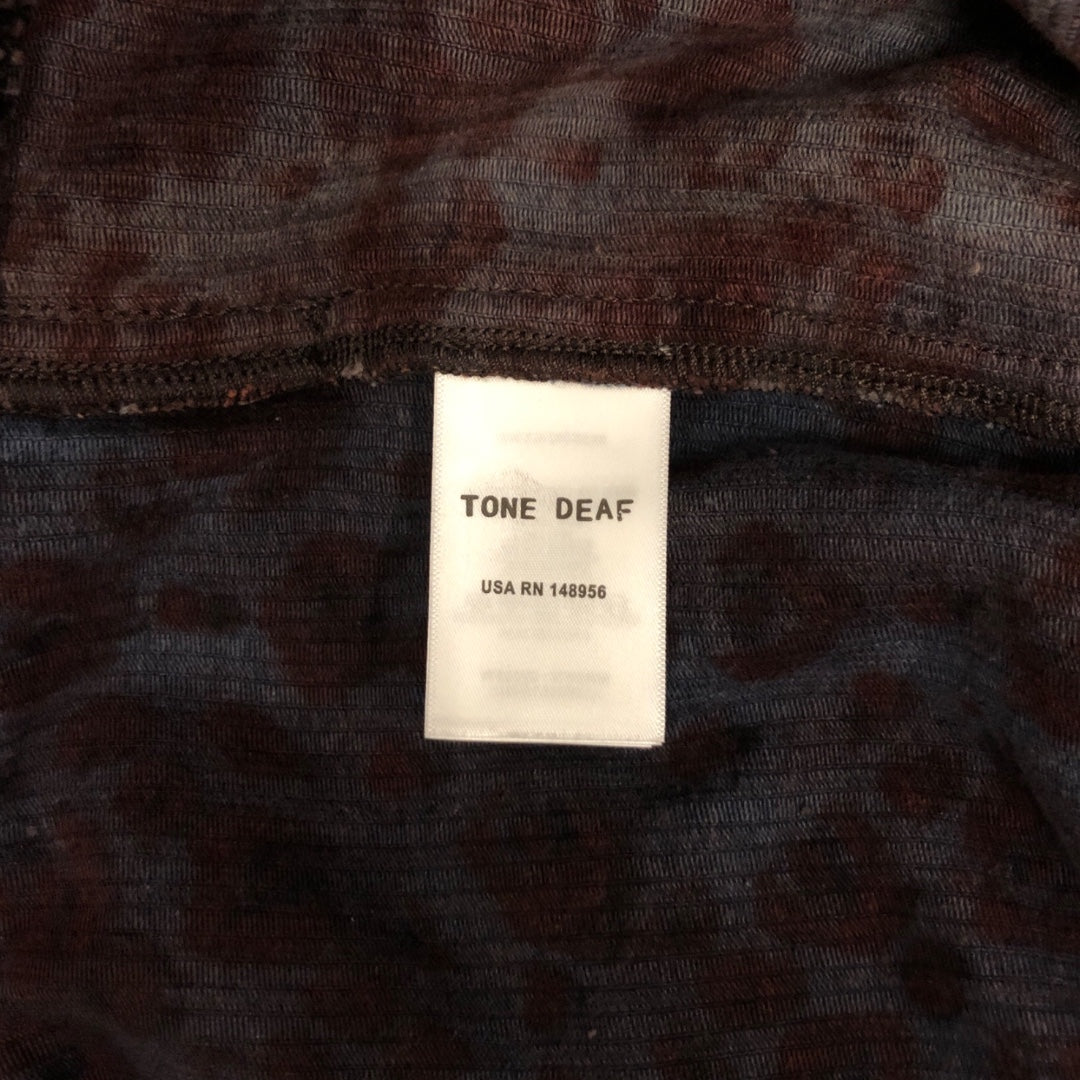 Tone Deaf/Jacket/L/Corduroy/RED/Hand Block Printed view 4