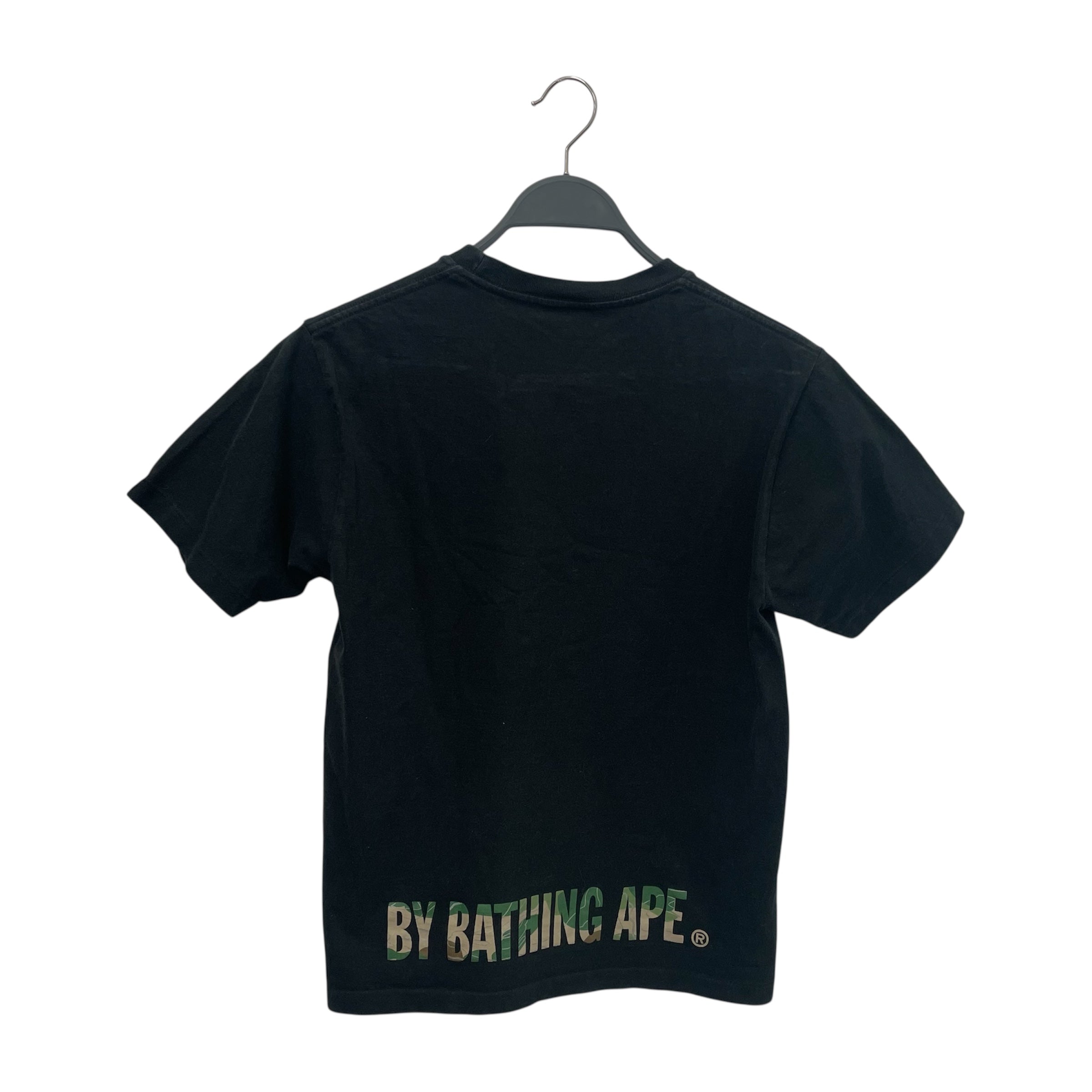 A BATHING APE/T-Shirt/S/Cotton/BLK/Graphic/Camo Ape view 2